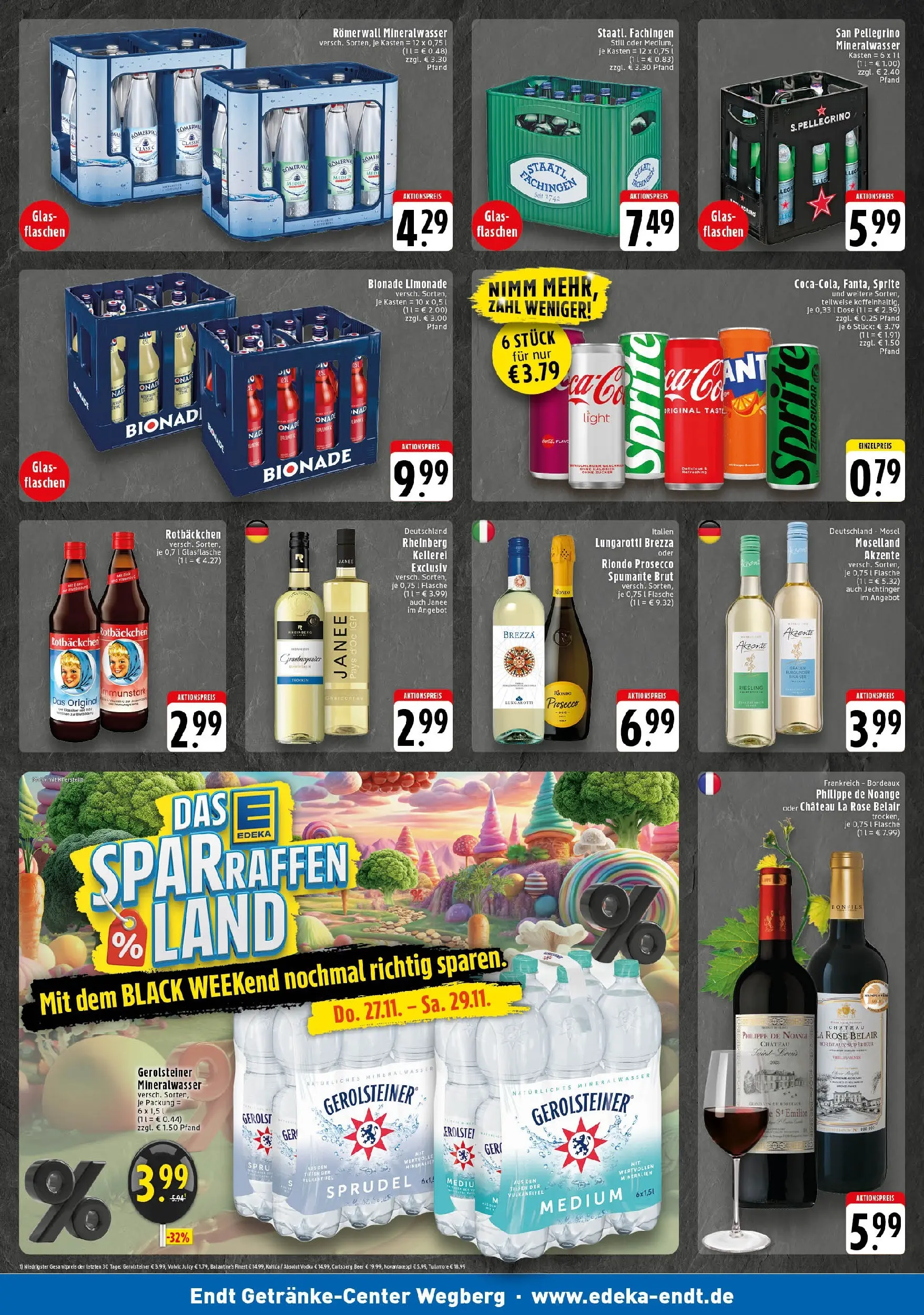 Edeka prospekt Wegberg	 (ab 23.11.2025) » Angebote Online | Seite: 2 | Produkte: Sprite, Carlsberg, Limonade, Gerolsteiner