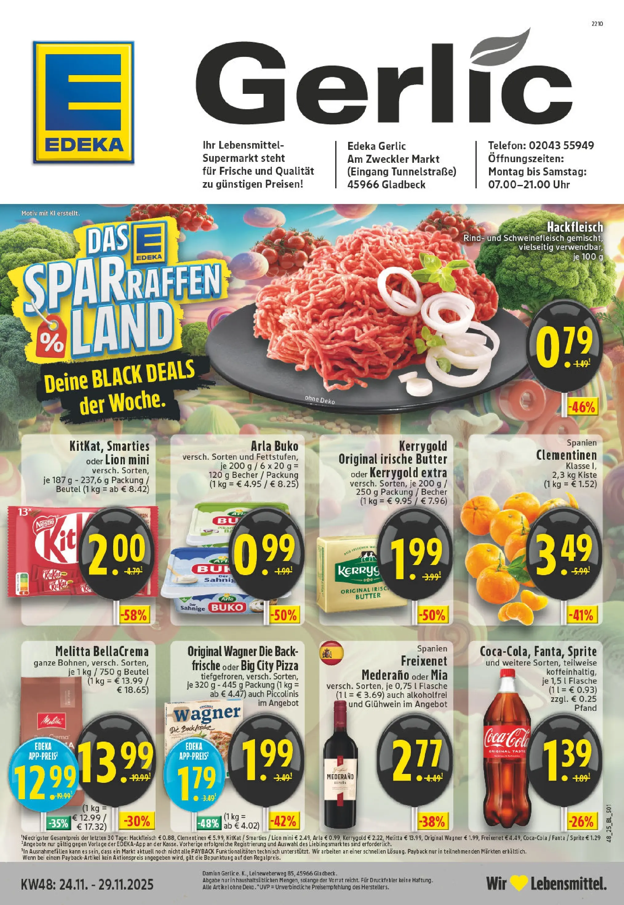 Edeka prospekt Gladbeck	 (ab 23.11.2025) » Angebote Online | Seite: 1