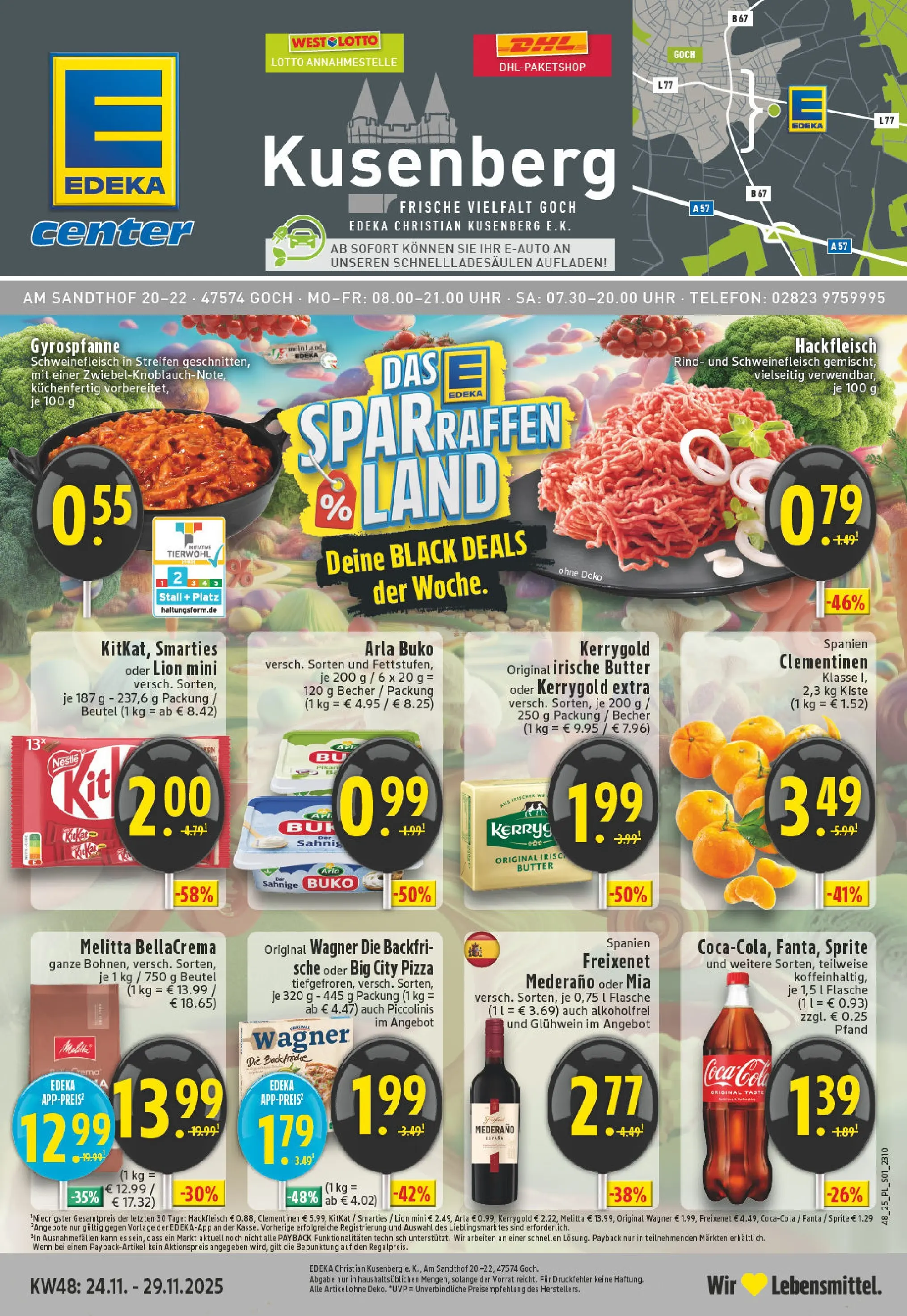 Edeka prospekt Goch	 (ab 23.11.2025) » Angebote Online | Seite: 1 | Produkte: Freixenet mederano, Schweinefleisch, Uhr, Hackfleisch