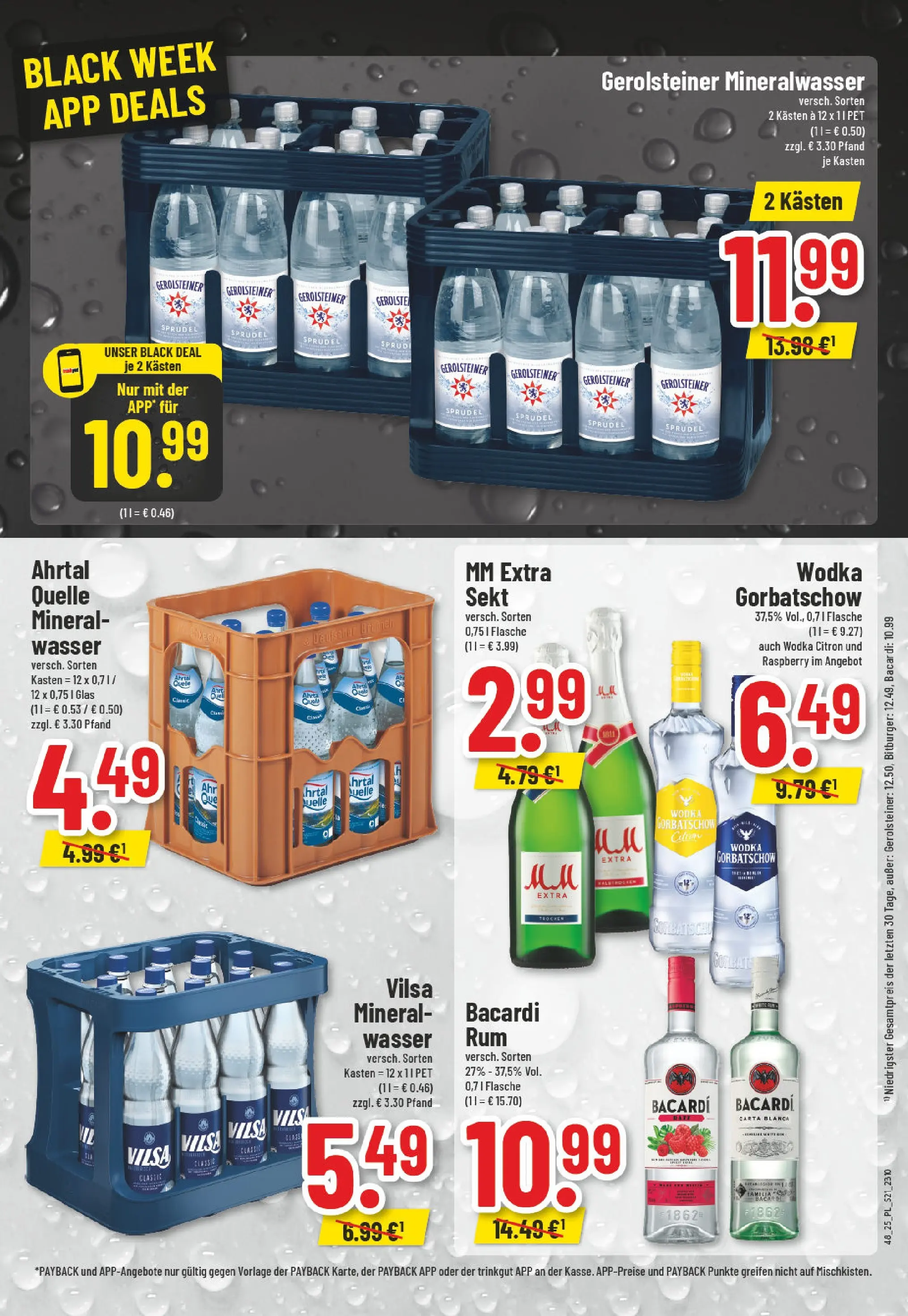 Edeka prospekt Goch	 (ab 23.11.2025) » Angebote Online | Seite: 21 | Produkte: Sekt, Mineralwasser, Wodka gorbatschow, Wodka