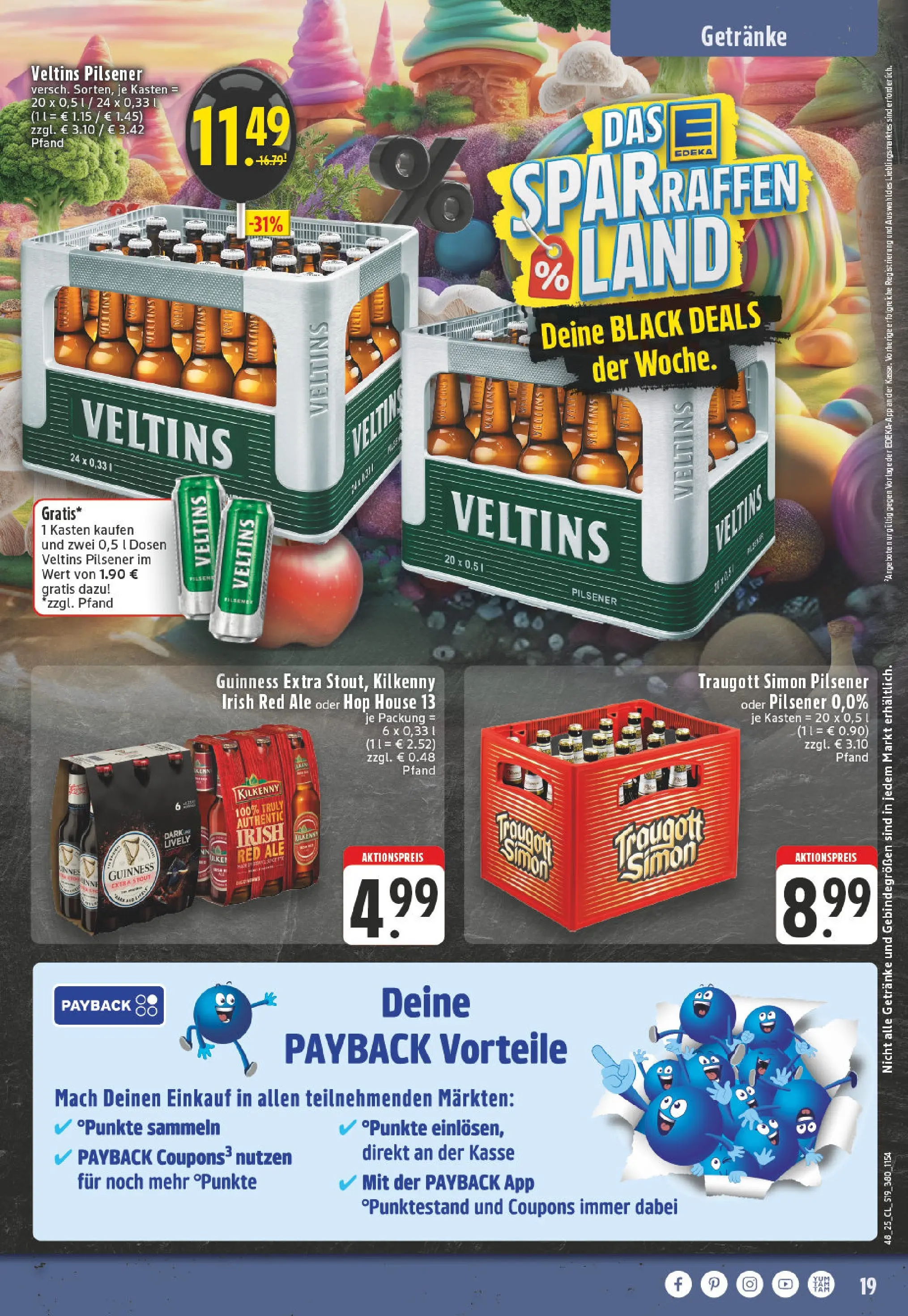 Edeka prospekt Höhn	 (ab 23.11.2025) » Angebote Online | Seite: 19 | Produkte: Veltins