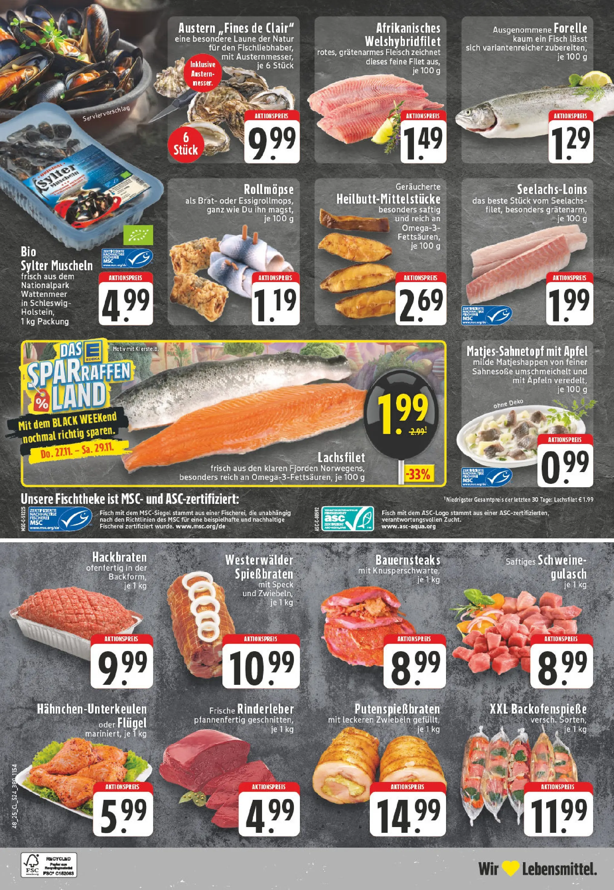 Edeka prospekt Höhn	 (ab 23.11.2025) » Angebote Online | Seite: 24 | Produkte: Äpfel, Fisch, Zwiebeln, Fleisch