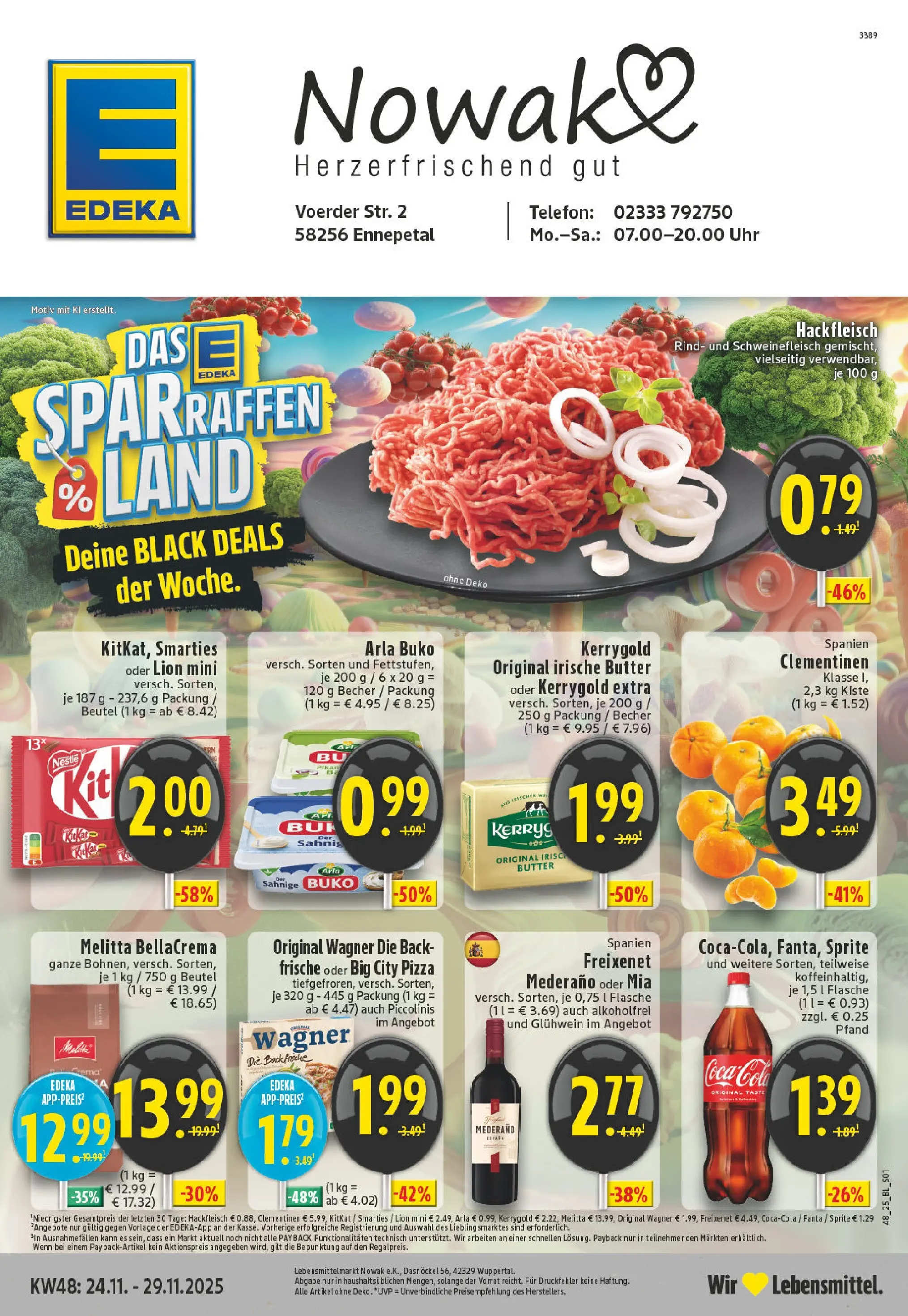 Edeka prospekt Ennepetal	 (ab 23.11.2025) » Angebote Online | Seite: 1 | Produkte: Fanta, Smarties, Pizza, Telefon