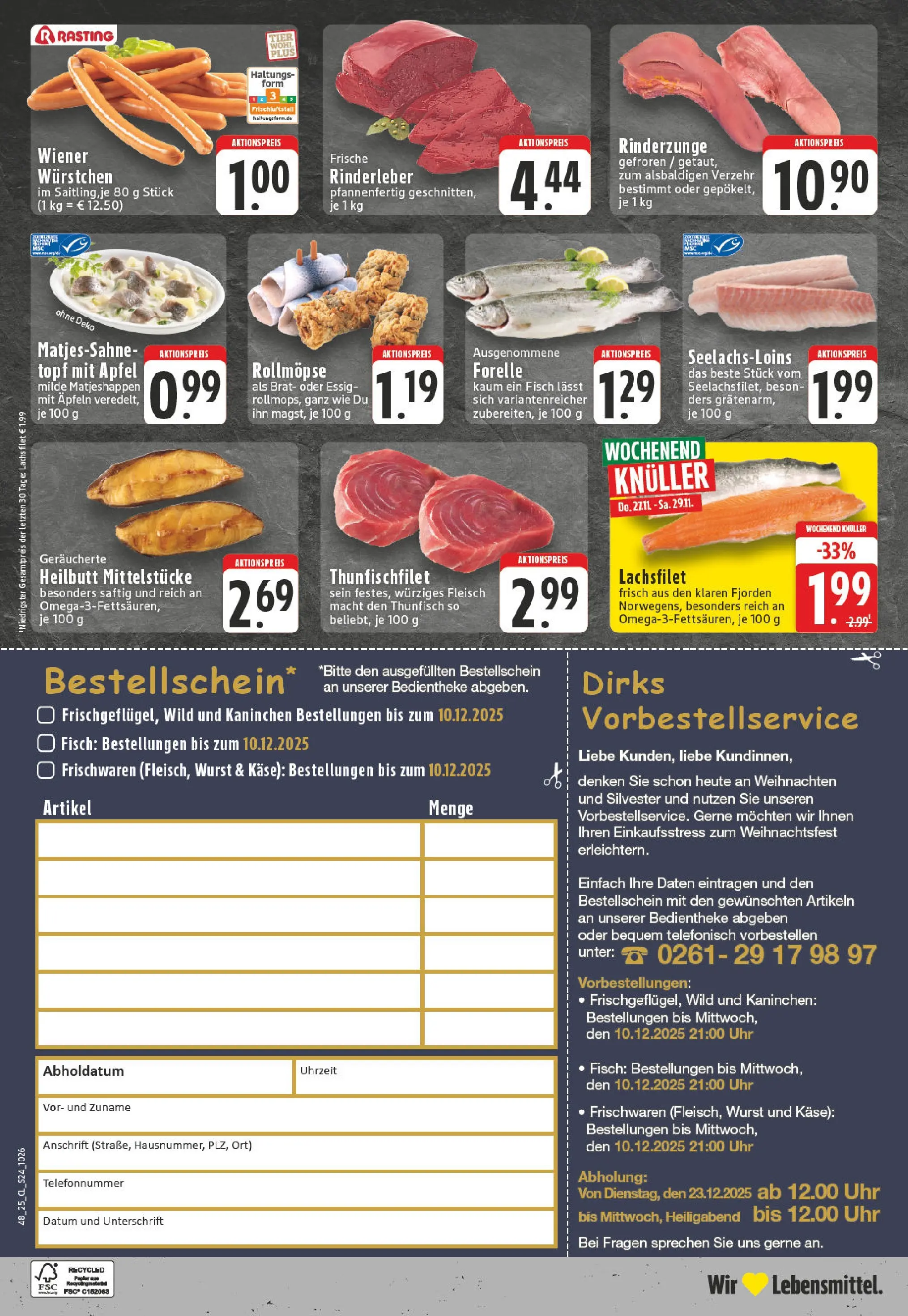 Edeka prospekt Koblenz	 (ab 23.11.2025) » Angebote Online | Seite: 24 | Produkte: Käse, Kaninchen, Fisch, Uhr