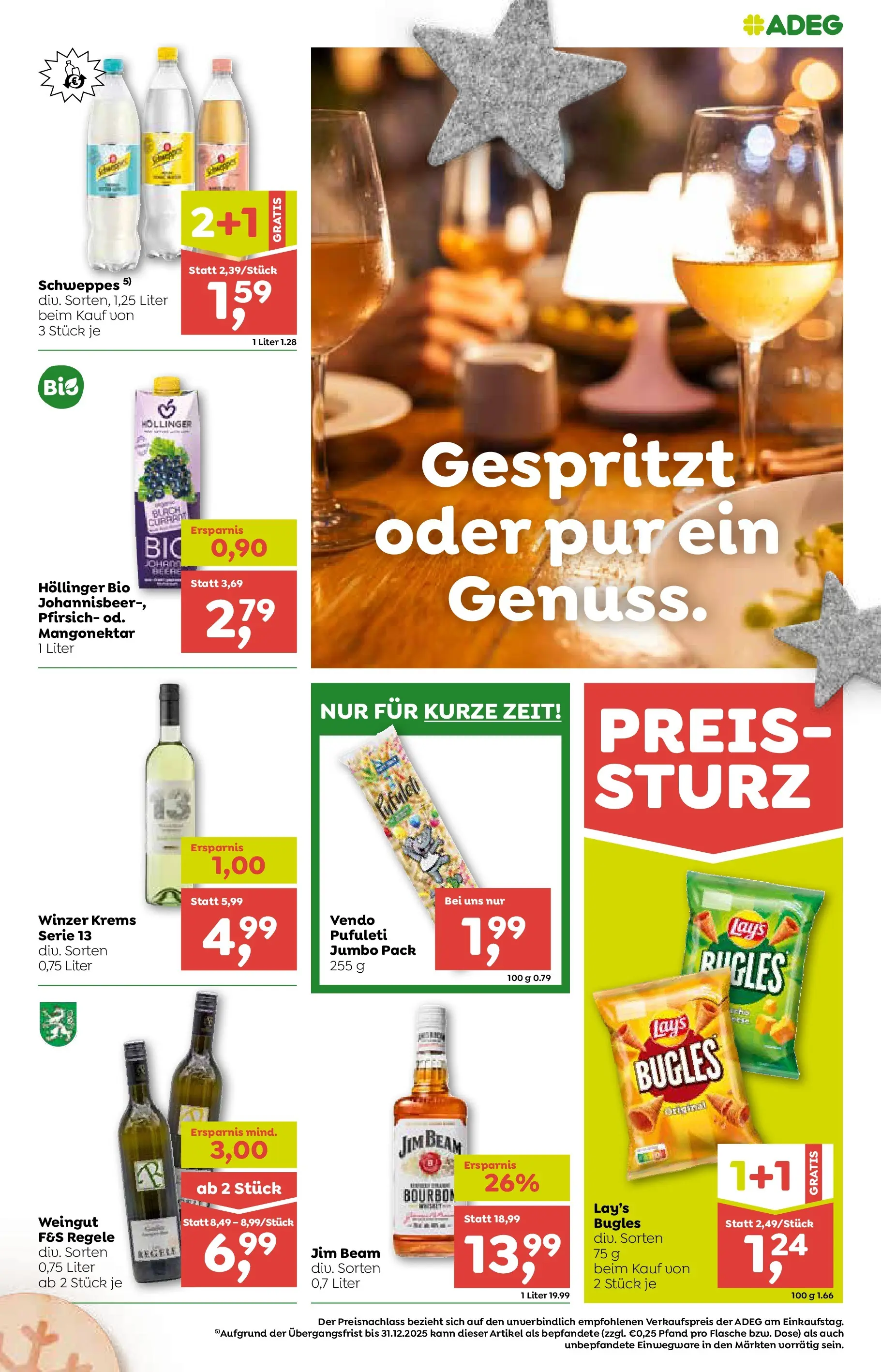 ADEG Weissenbach von 27.11.2025 - Aktuelle Angebote | Seite: 9 | Produkte: Pfirsich, Bourbon