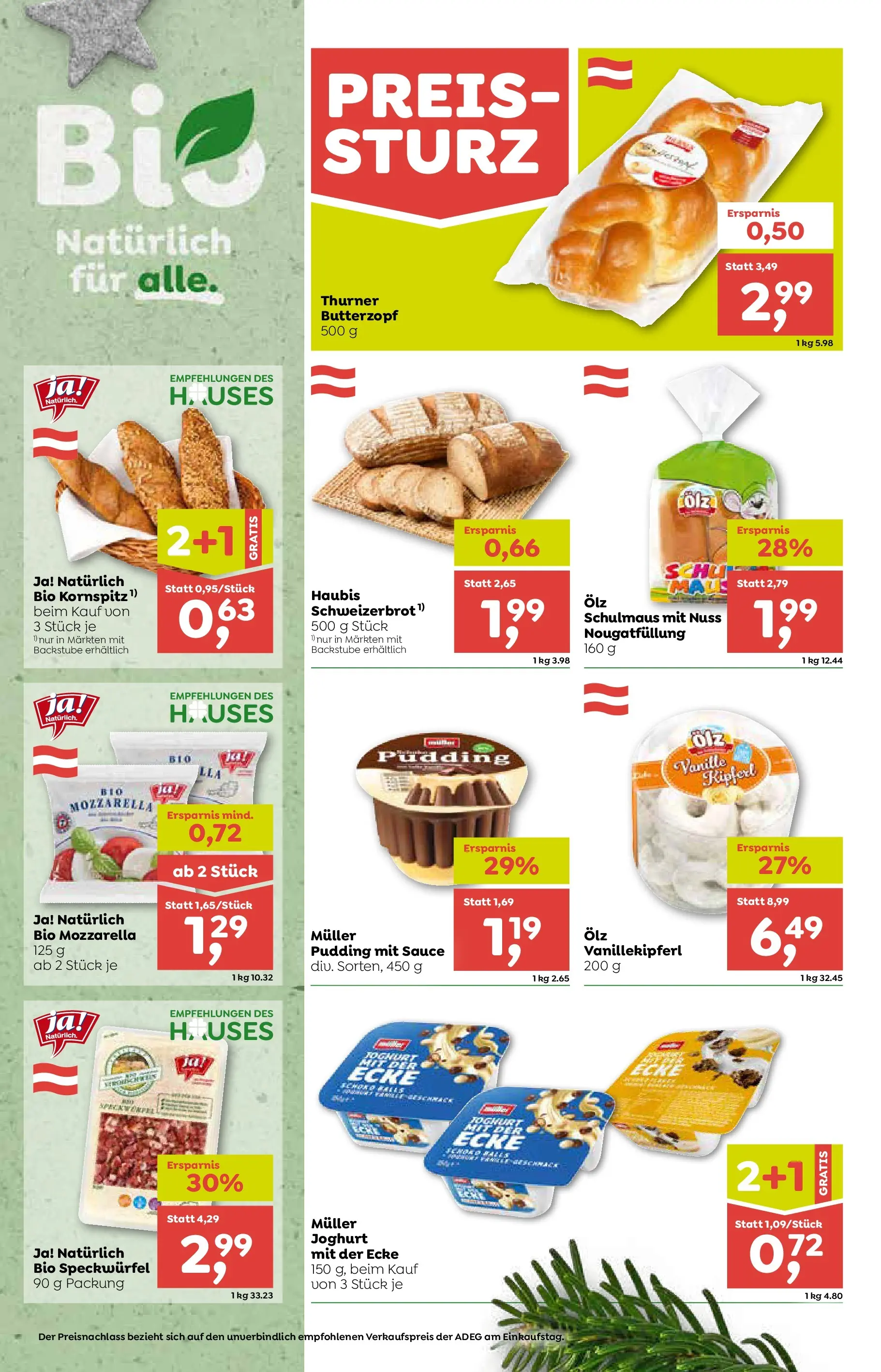 ADEG Weissenbach von 27.11.2025 - Aktuelle Angebote | Seite: 2 | Produkte: Joghurt