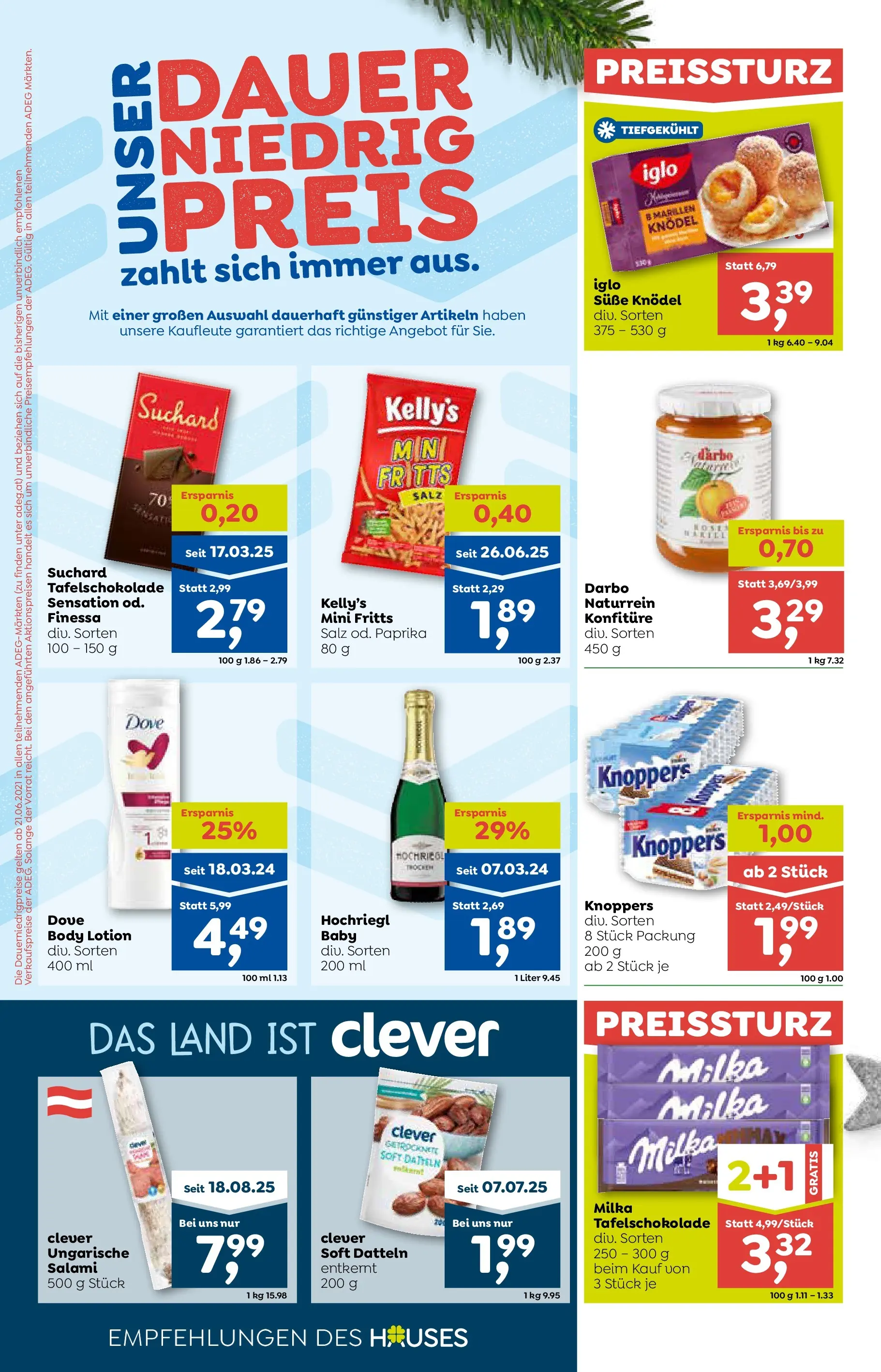 ADEG Hollersbach von 27.11.2025 - Aktuelle Angebote | Seite: 4 | Produkte: Salz, Salami