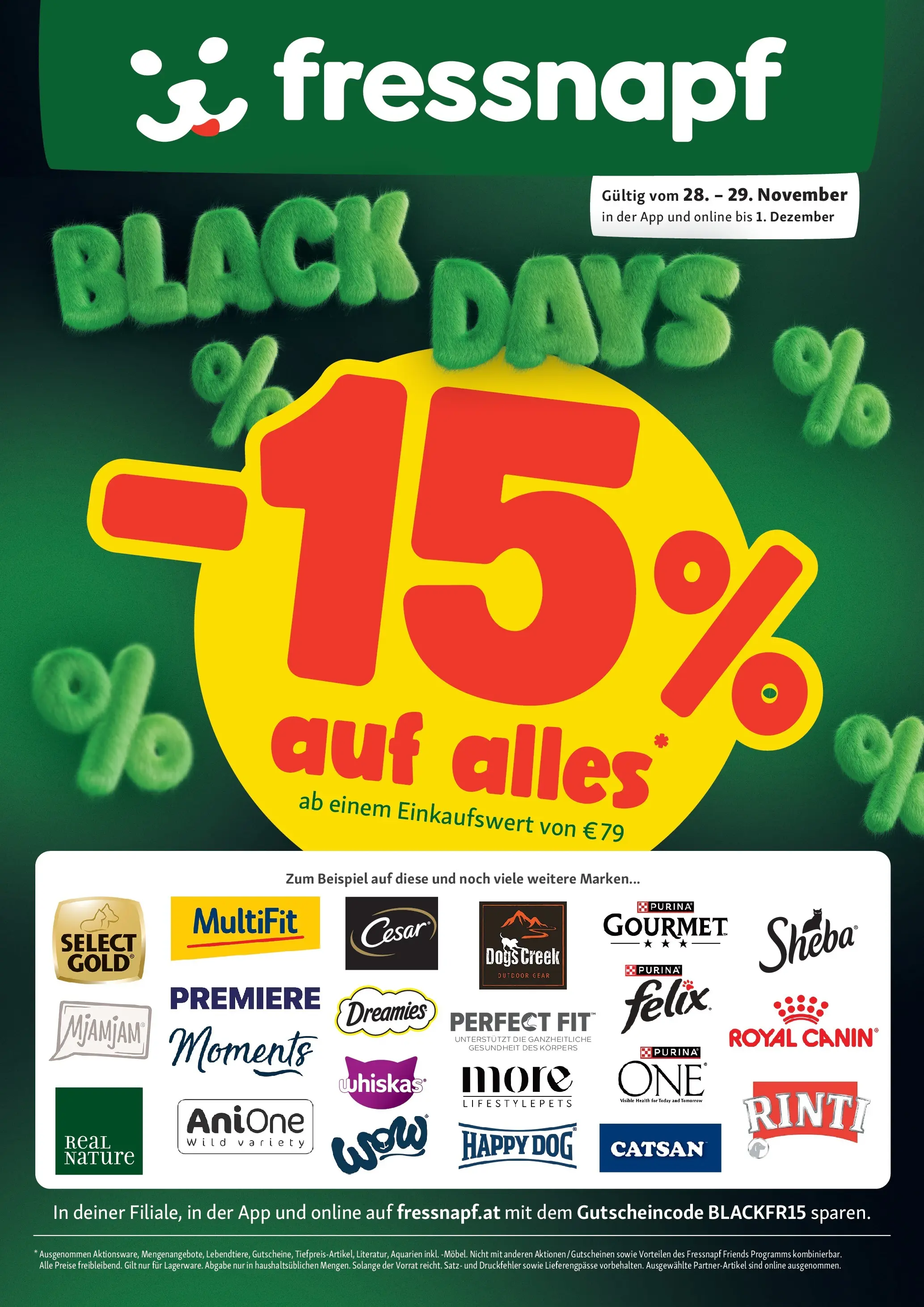 Fressnapf BLACK FRIDAY - Flugblatt (28.11.2025) | Seite: 1