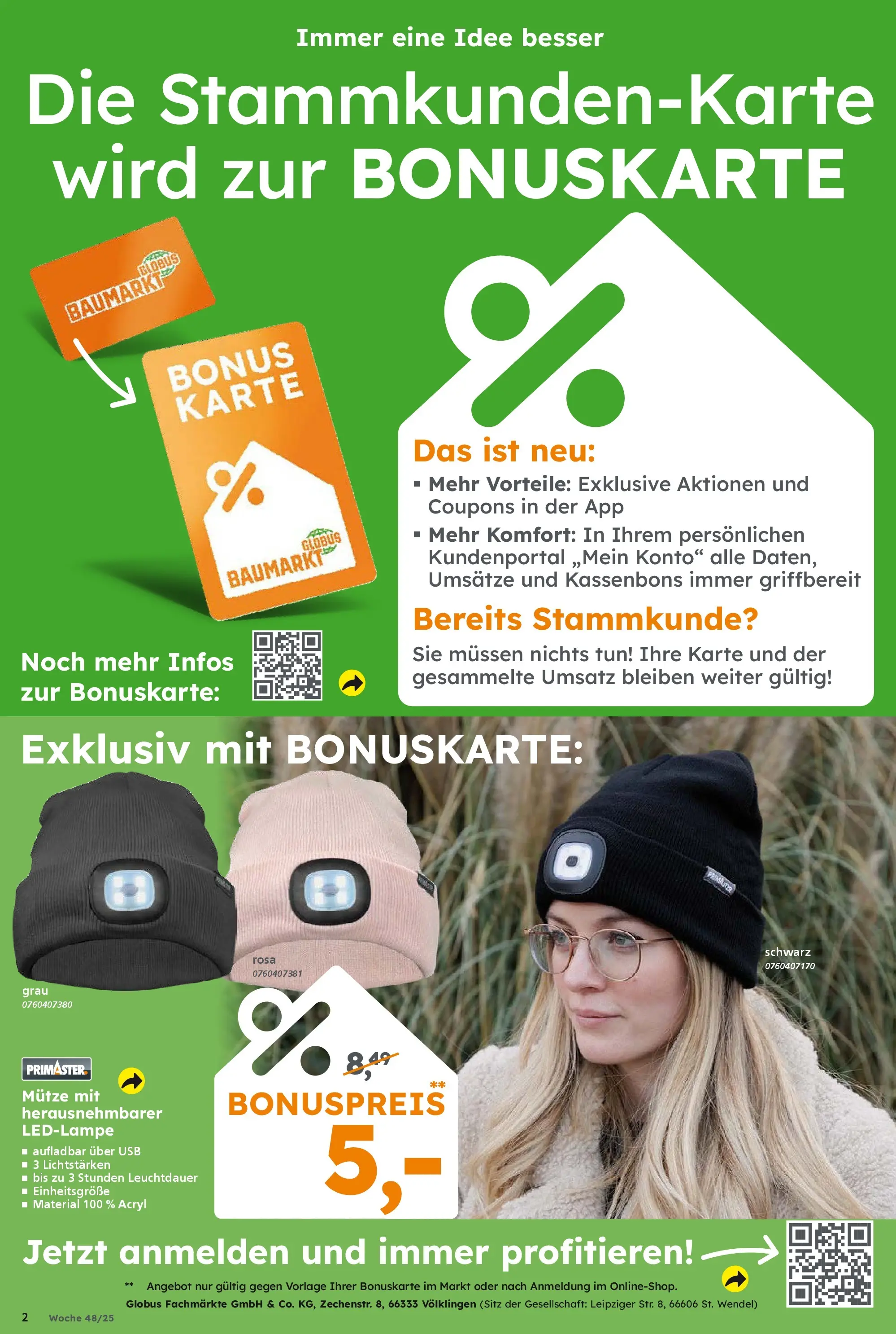 Globus Baumarkt prospekt Forchheim	 (ab 23.11.2025) zum Blättern | Seite: 2 | Produkte: USB