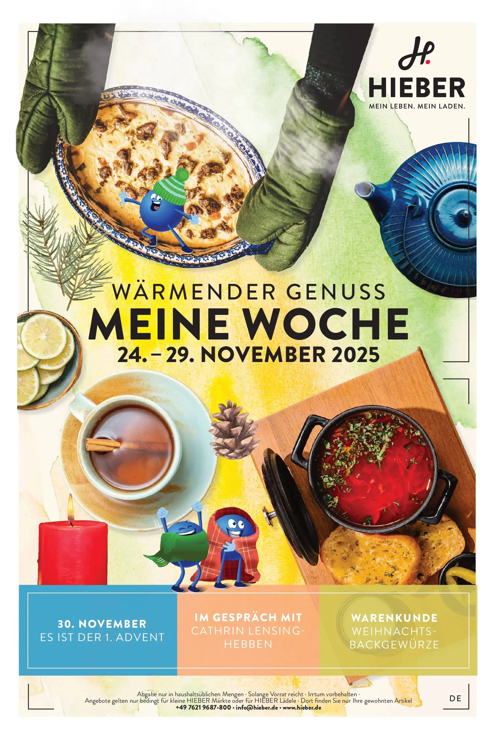 Entdecke - Hieber's Frischecenter: Meine Woche (ab 23.11.2025) zum Blättern | Seite: 1