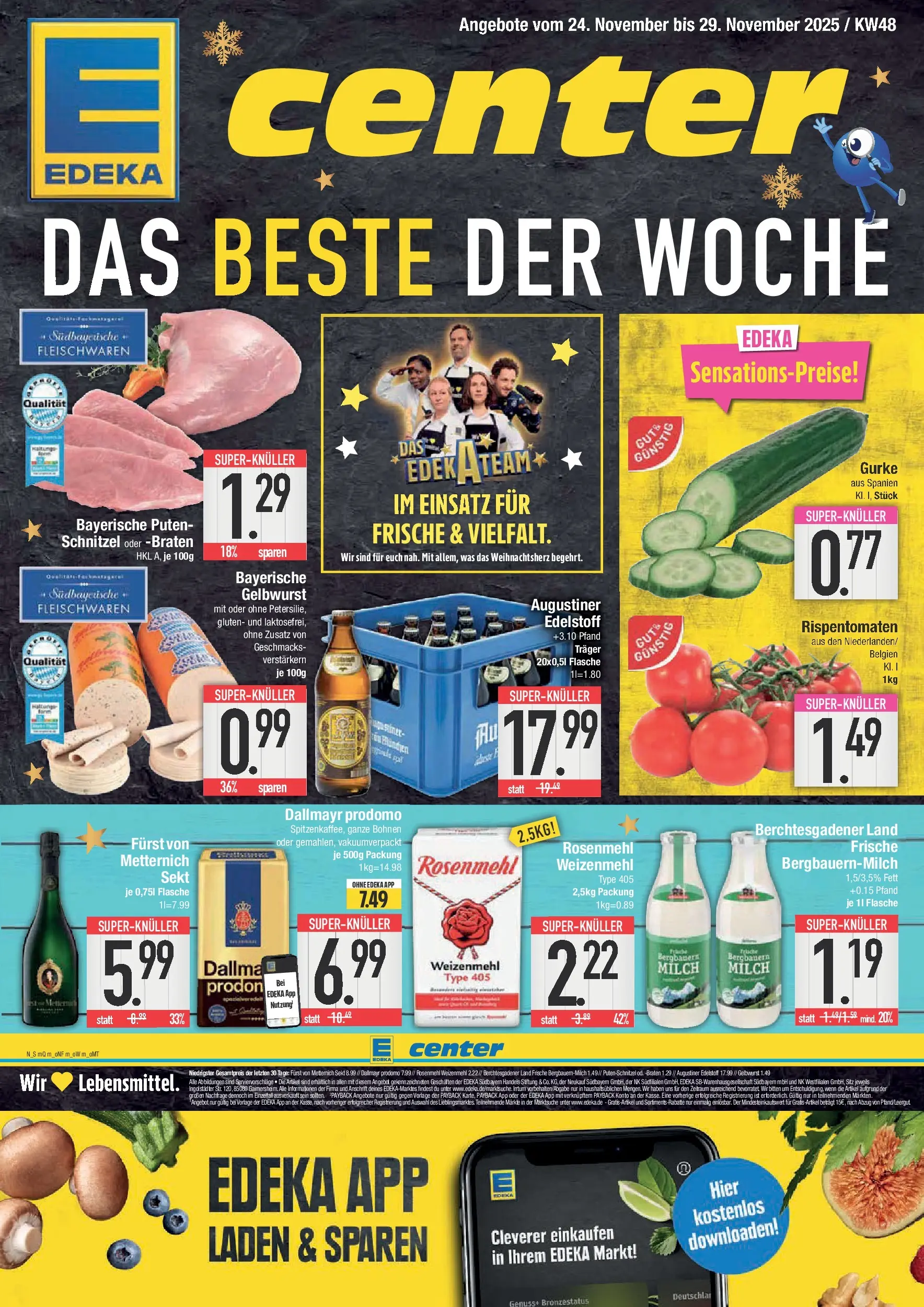 Edeka prospekt Neustadt	 (ab 23.11.2025) » Angebote Online | Seite: 1 | Produkte: Milch, Weizenmehl, Dallmayr, Dallmayr prodomo