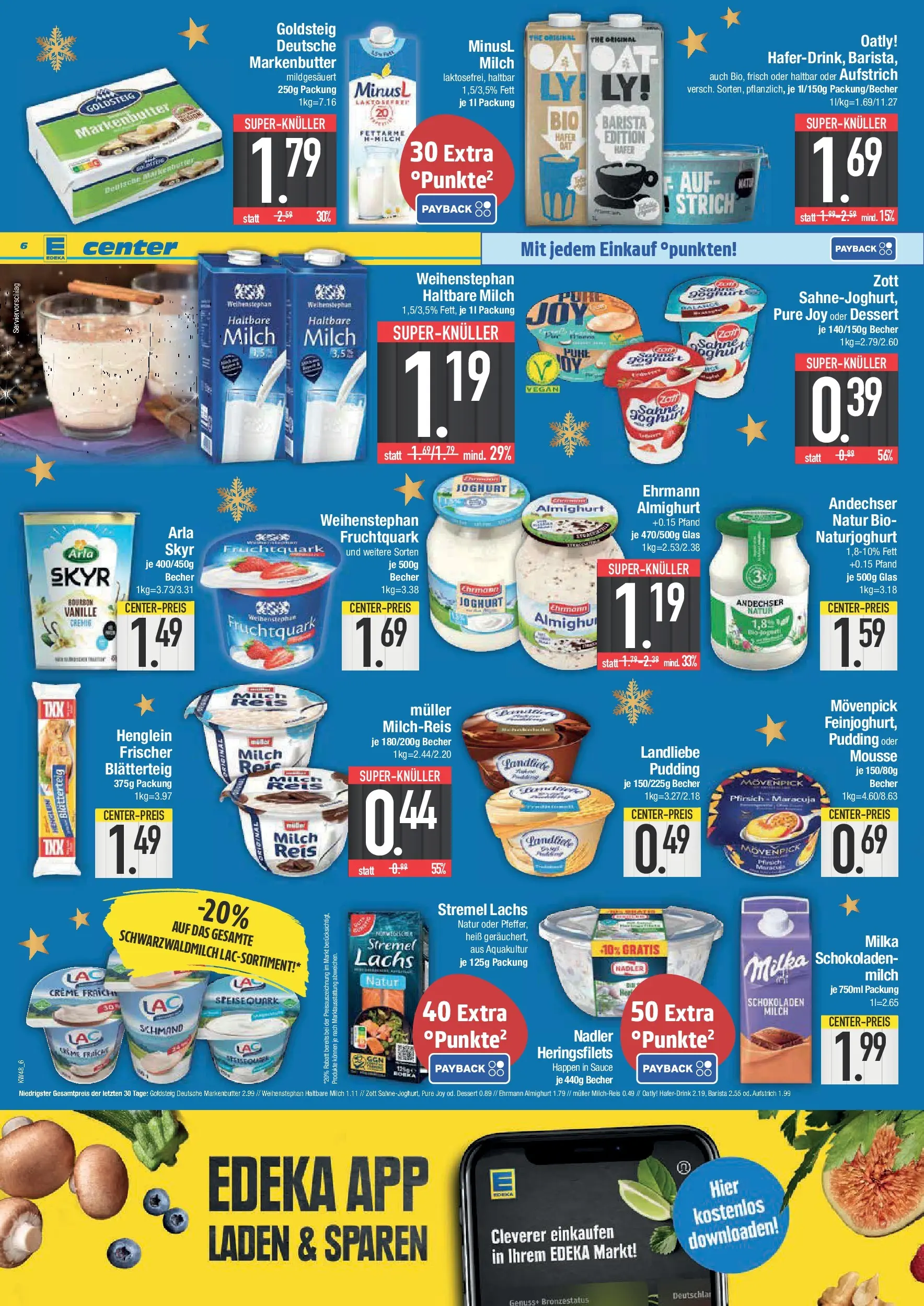 Edeka prospekt Neustadt	 (ab 23.11.2025) » Angebote Online | Seite: 6 | Produkte: Milch, Haltbare milch, Haferdrink, Arla skyr
