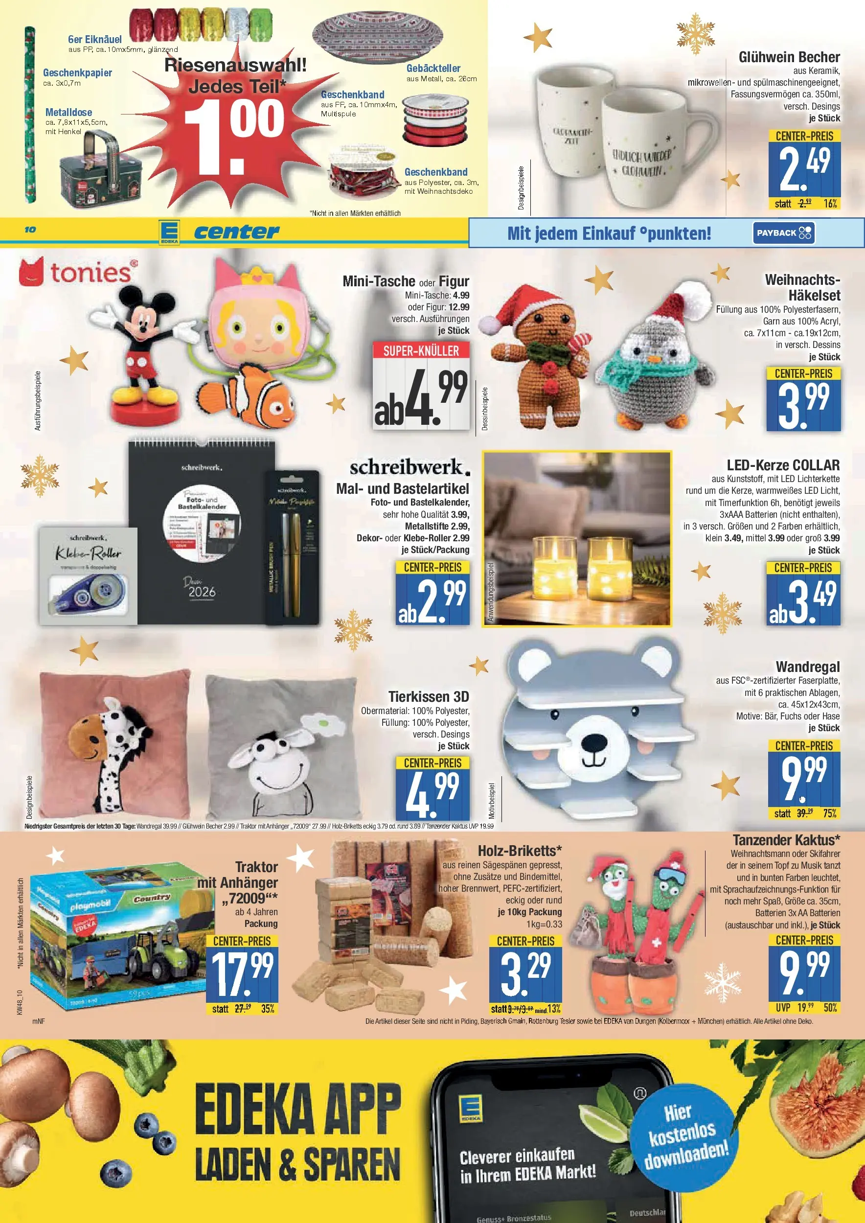 Edeka prospekt Neuburg an der Donau	 (ab 23.11.2025) » Angebote Online | Seite: 10 | Produkte: Wandregal, Batterien, Box