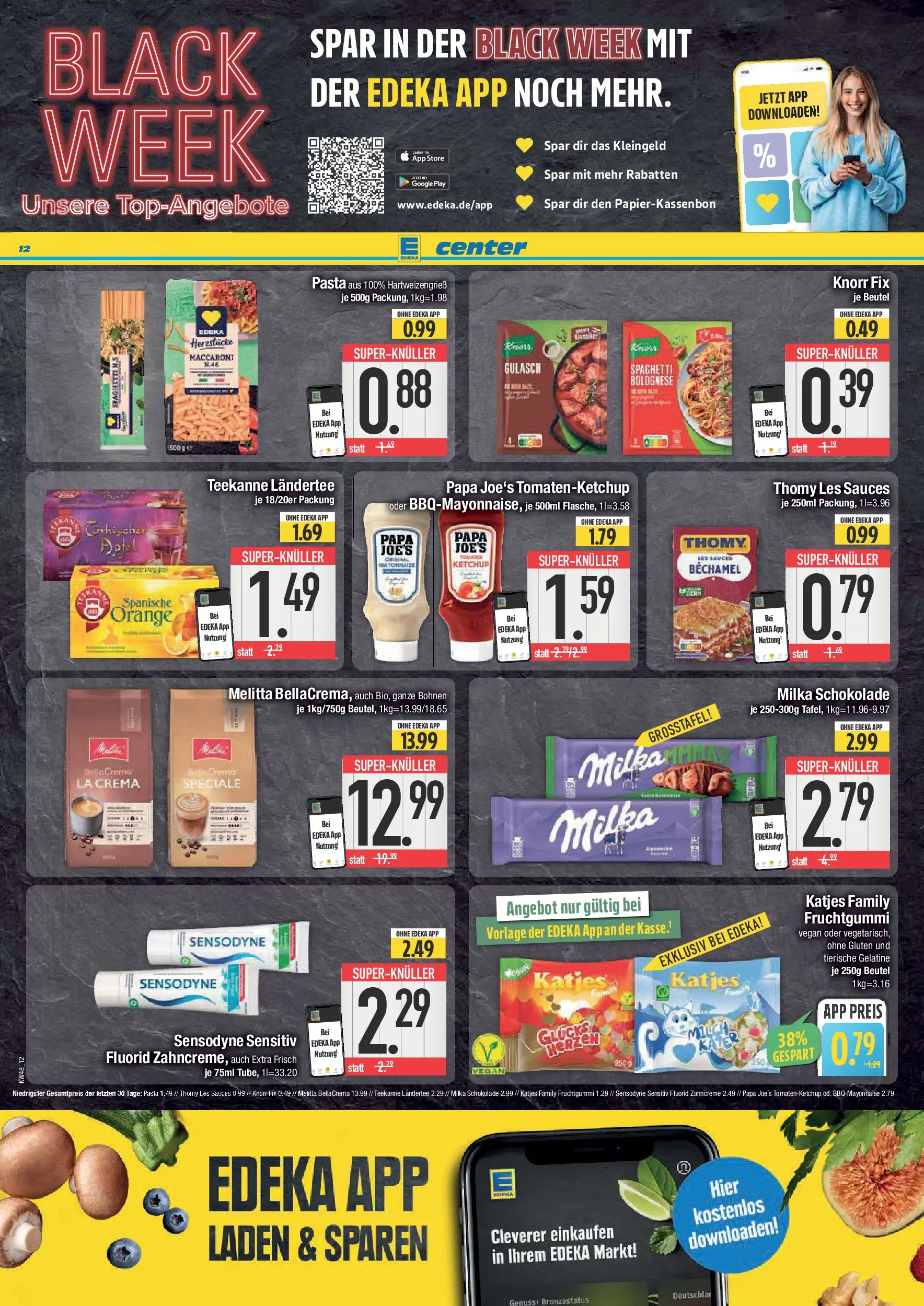 Edeka prospekt Neustadt	 (ab 23.11.2025) » Angebote Online | Seite: 12 | Produkte: Knorr fix, Katjes, Knorr, Gulasch