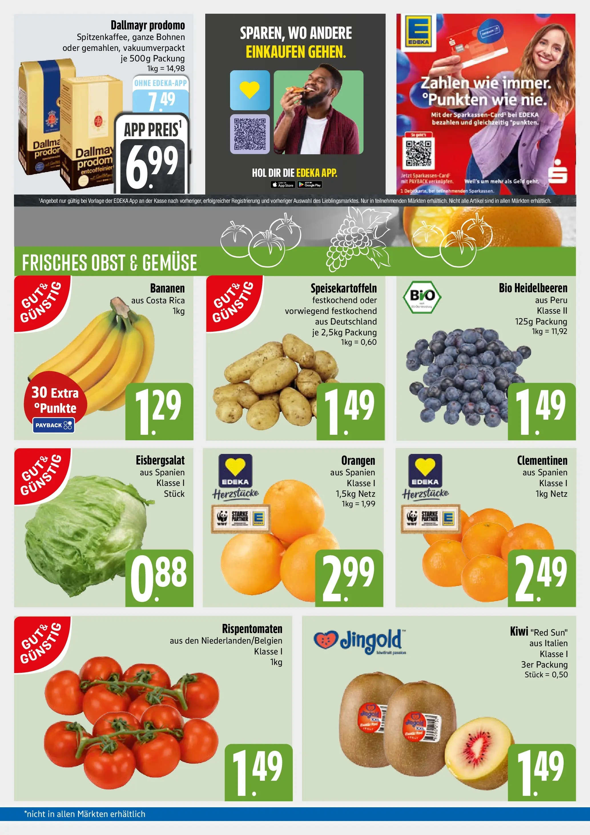 Edeka prospekt München	 (ab 23.11.2025) » Angebote Online | Seite: 3 | Produkte: Heidelbeeren, Dallmayr, Dallmayr prodomo, Kiwi