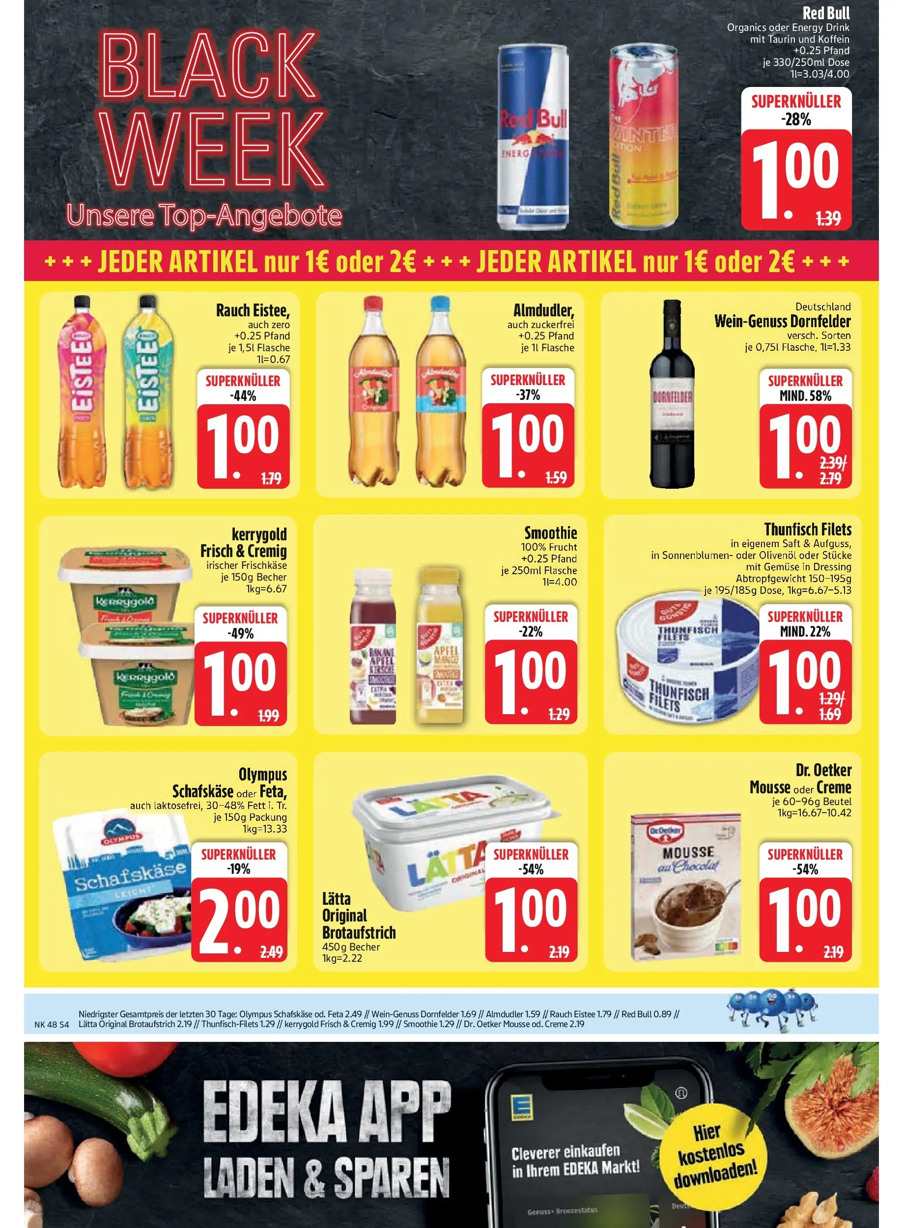 Edeka prospekt Vohburg	 (ab 23.11.2025) » Angebote Online | Seite: 6 | Produkte: Olivenol, Creme, Lätta, Saft