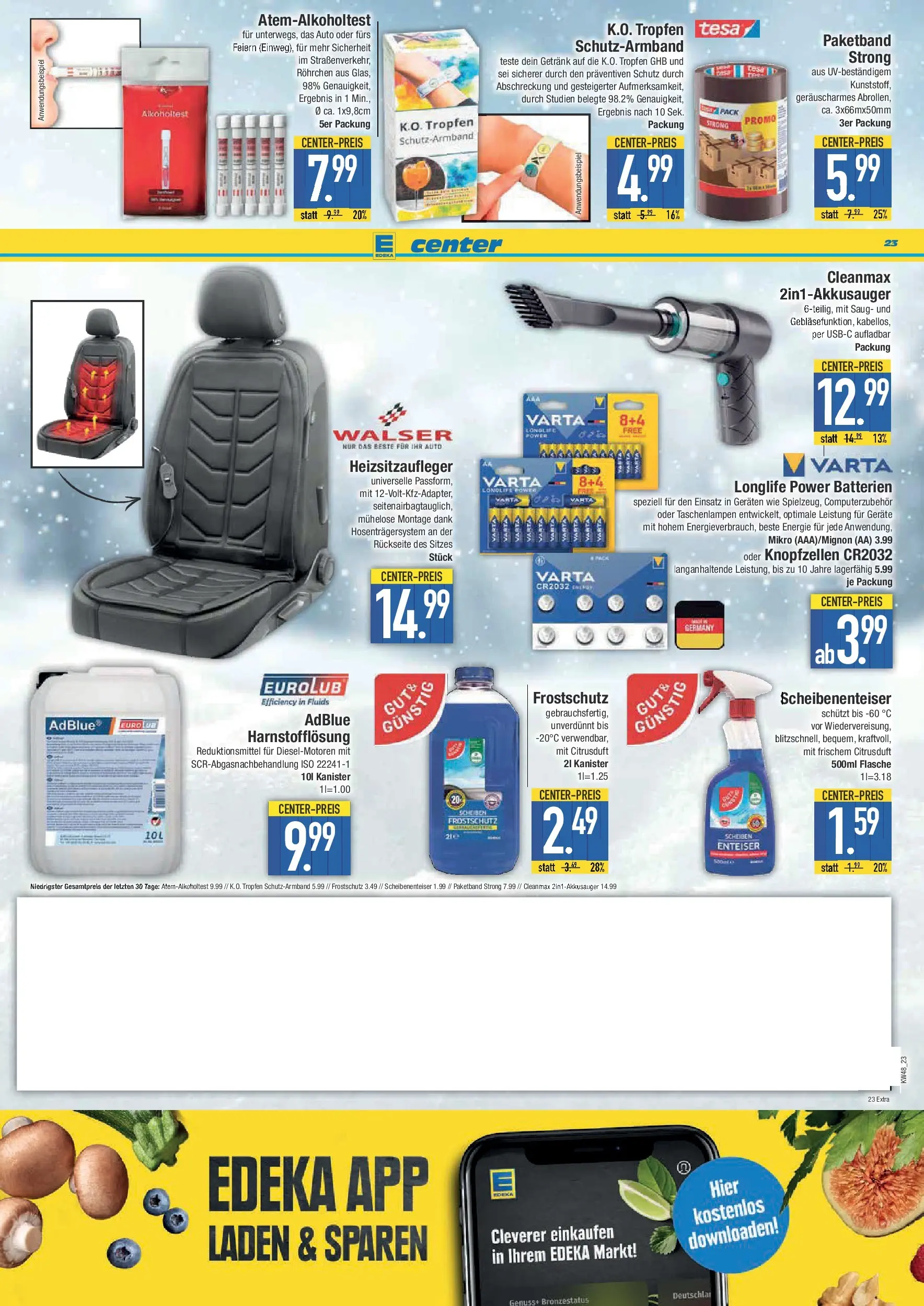 Edeka prospekt Schwabmünchen	 (ab 23.11.2025) » Angebote Online | Seite: 23 | Produkte: Batterien, Energy