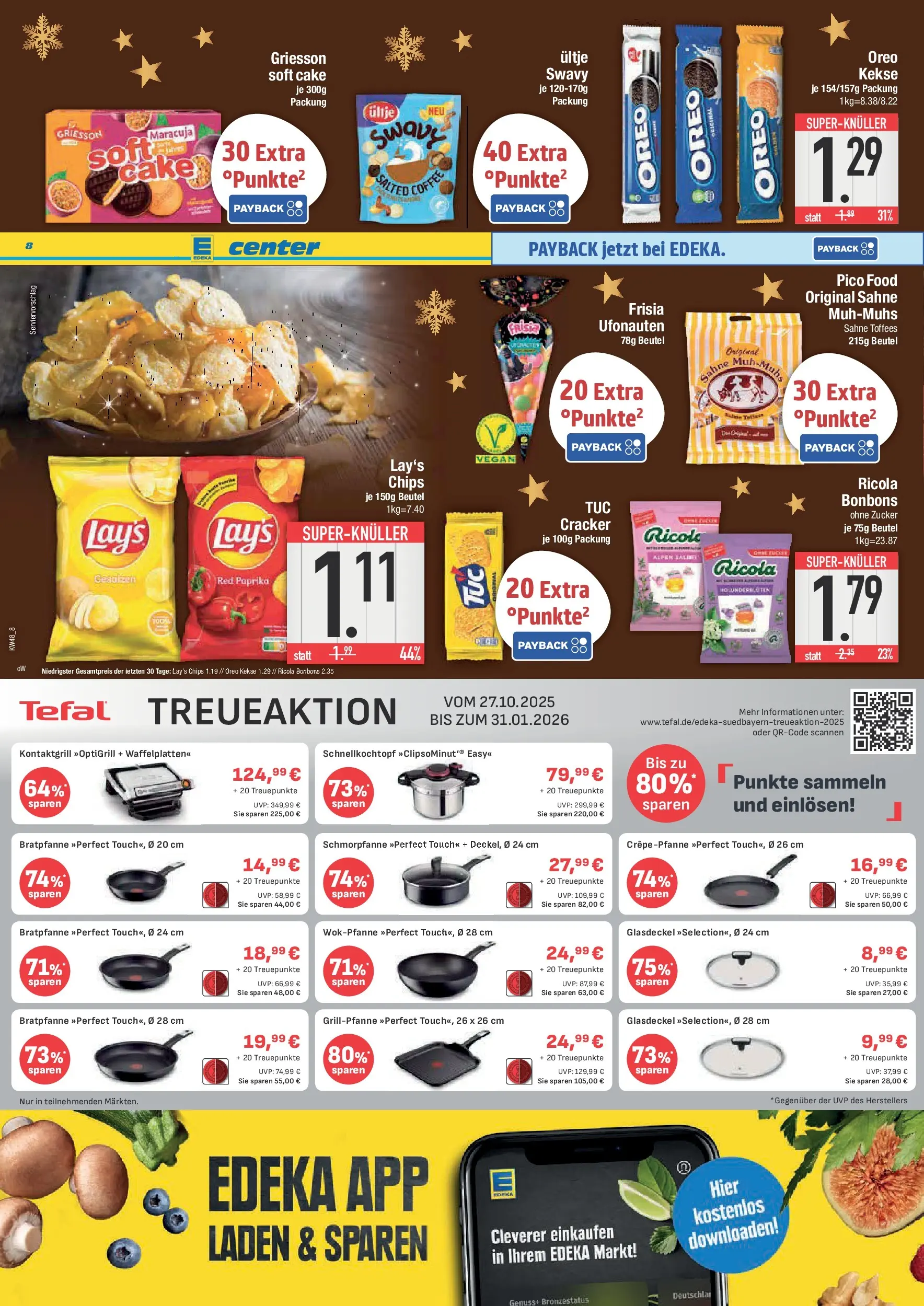 Edeka prospekt Neuburg an der Donau	 (ab 23.11.2025) » Angebote Online | Seite: 8 | Produkte: Paprika, Zucker, Chips, Wok