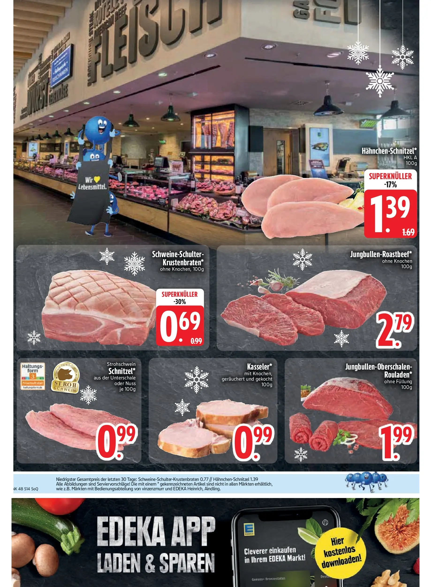 Edeka prospekt Altomünster	 (ab 23.11.2025) » Angebote Online | Seite: 16 | Produkte: Schnitzel