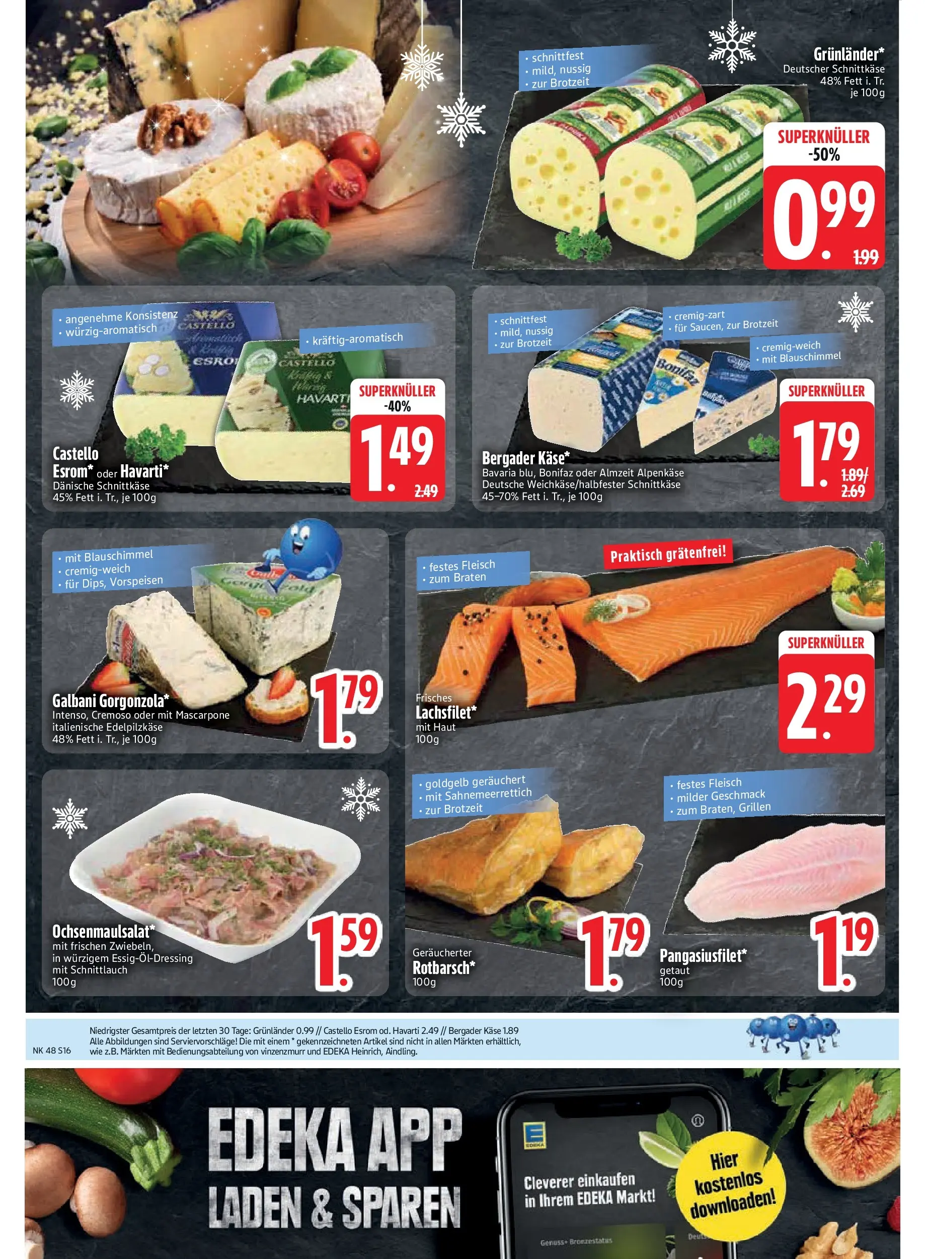 Edeka prospekt Vohburg	 (ab 23.11.2025) » Angebote Online | Seite: 18 | Produkte: Käse, Mascarpone, Grunlander, Fleisch