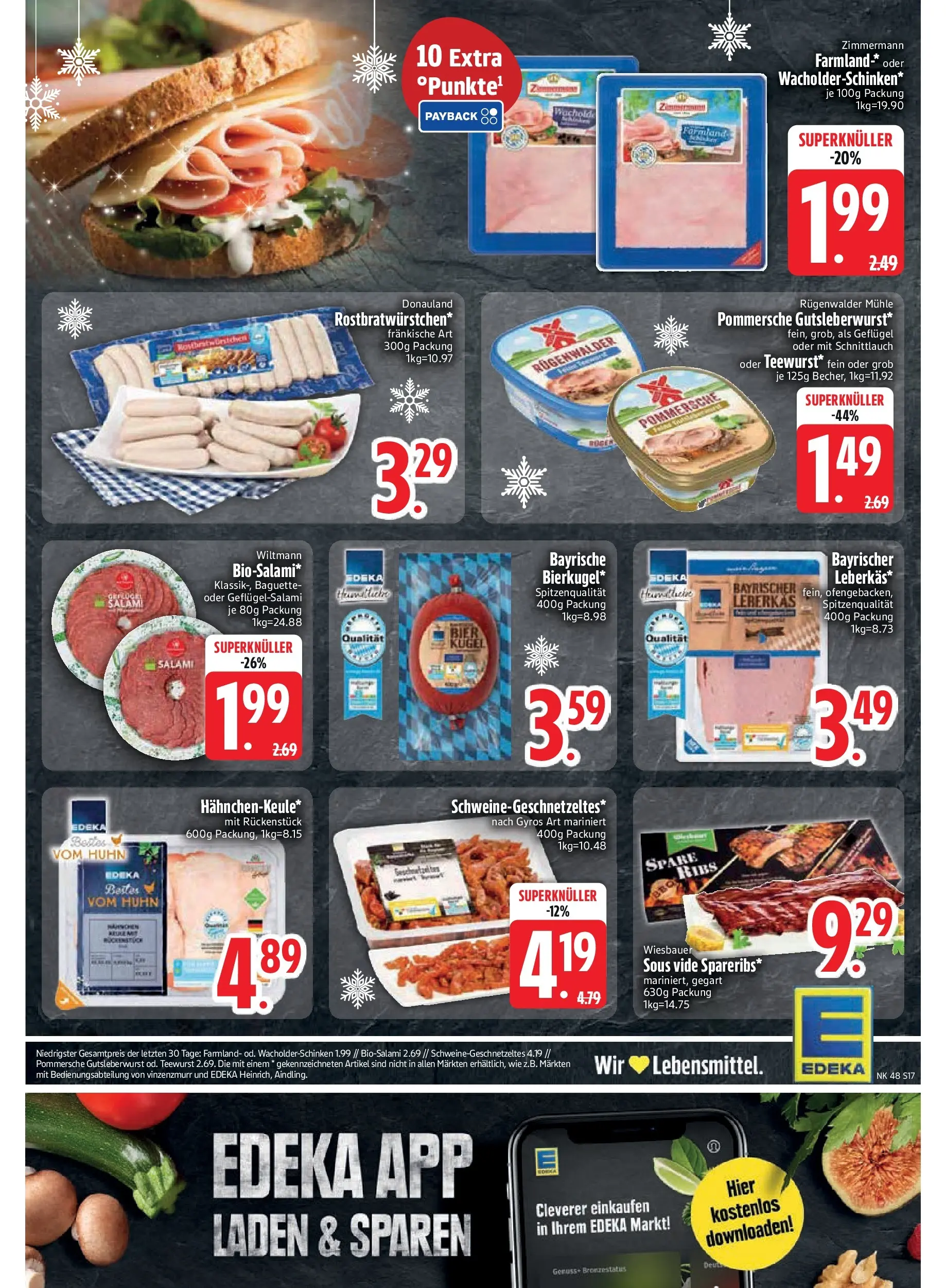 Edeka prospekt Vohburg	 (ab 23.11.2025) » Angebote Online | Seite: 19 | Produkte: Mühle, Baguette, Gyros, Salami