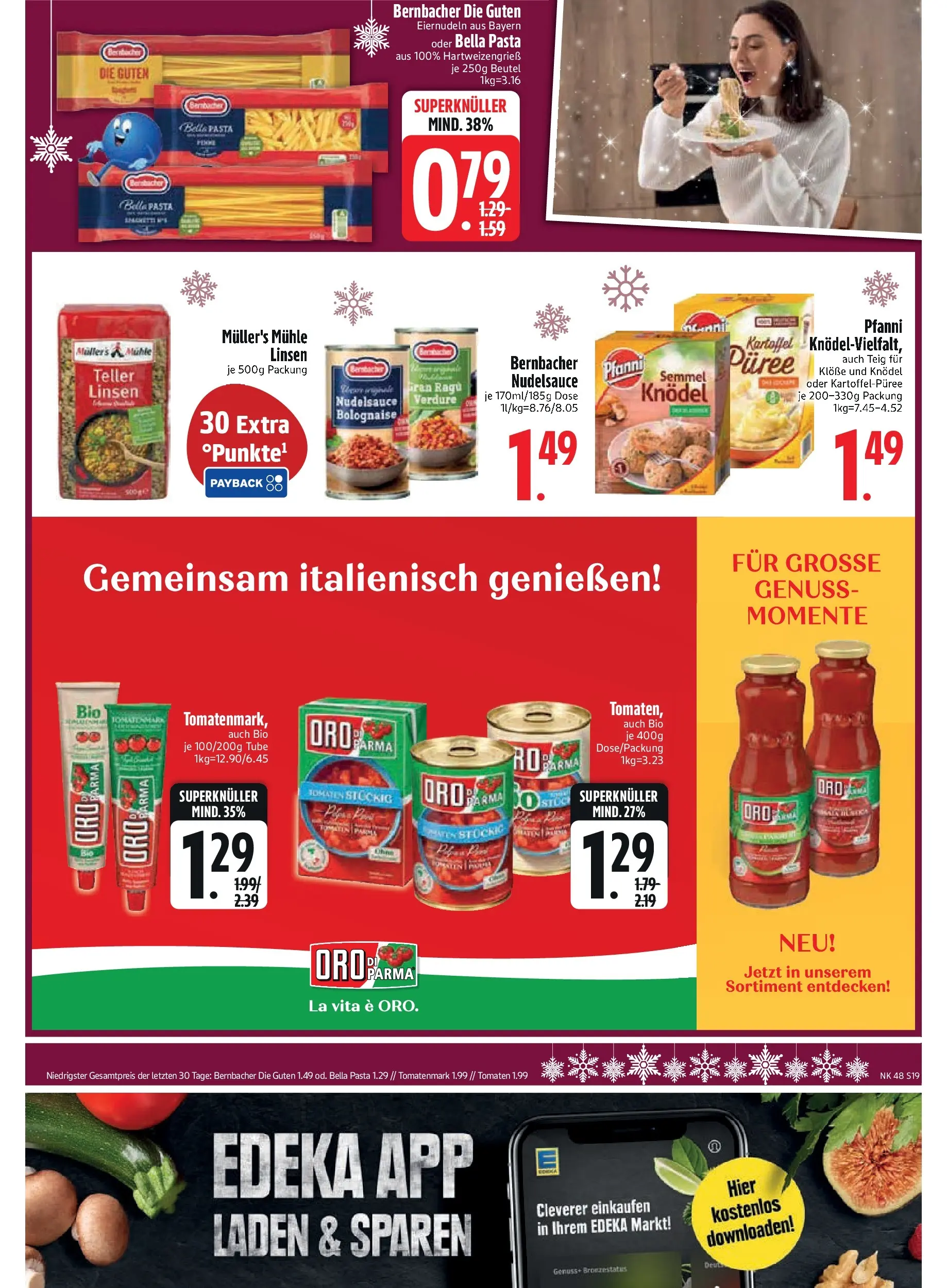 Edeka prospekt Vohburg	 (ab 23.11.2025) » Angebote Online | Seite: 21 | Produkte: Mühle, Tomaten, Oro di parma, Pasta