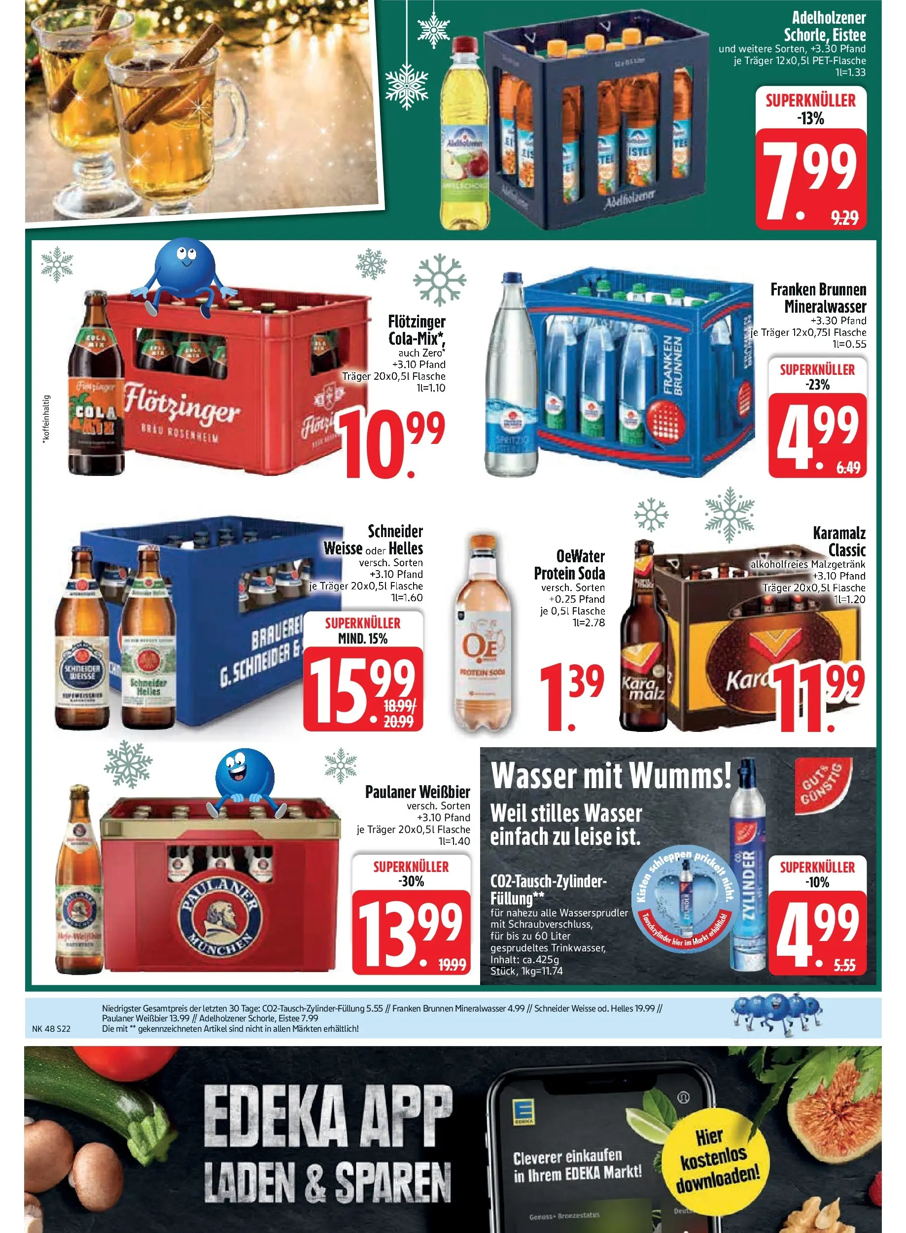 Edeka prospekt Vohburg	 (ab 23.11.2025) » Angebote Online | Seite: 24 | Produkte: Cola, Weißbier, Adelholzener, Mineralwasser