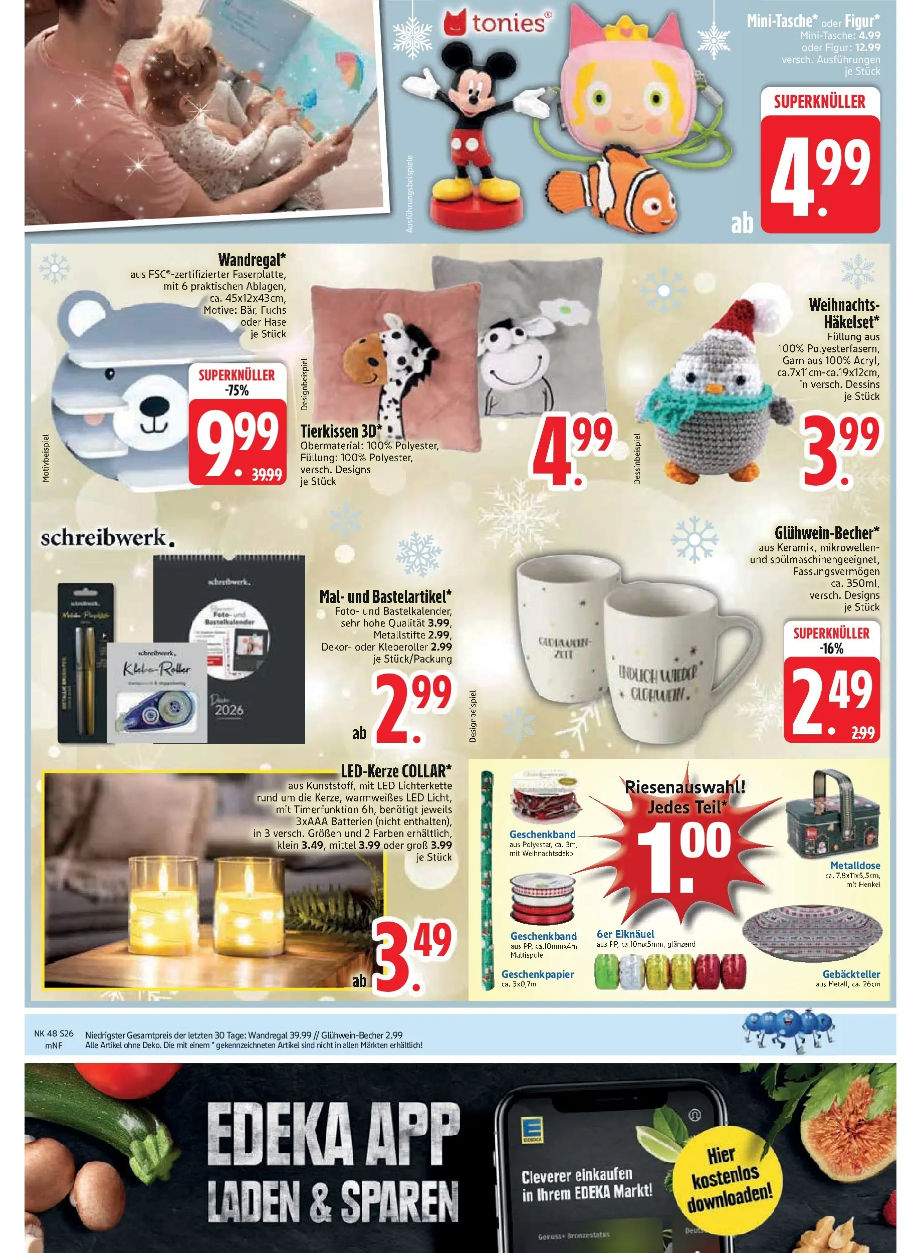 Edeka prospekt Vohburg	 (ab 23.11.2025) » Angebote Online | Seite: 28 | Produkte: Wandregal, Batterien
