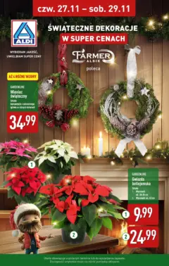Pogląd oferty "Aldi Gazetka - Świąteczne dekoracje" - ważna od 27.11.2025