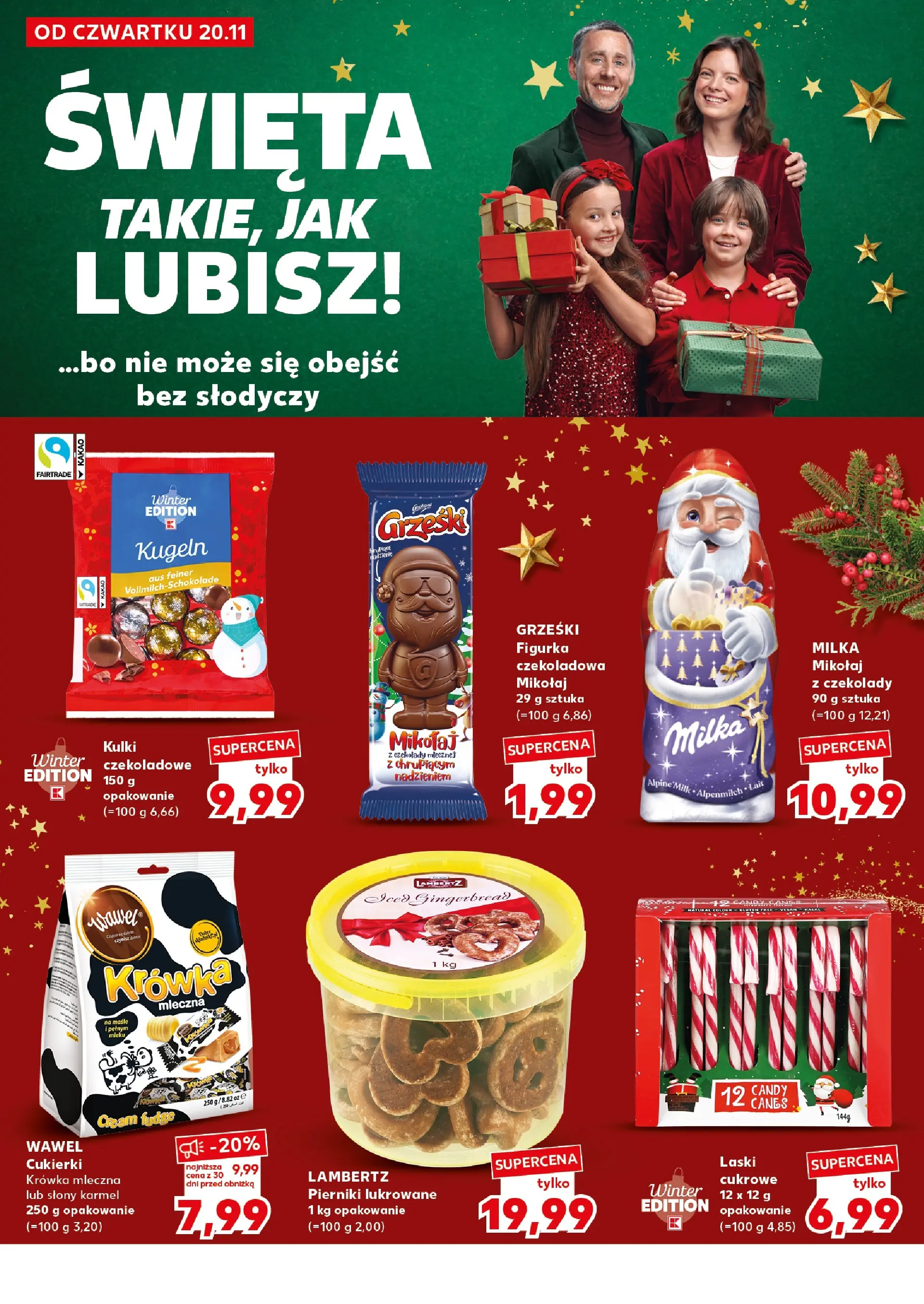 Kaufland gazetka - Super Sobota od 22.11.2025 - od jutra PDF | Strona: 4 | Produkty: Pierniki, Czekoladowa, Kakao, Krowka