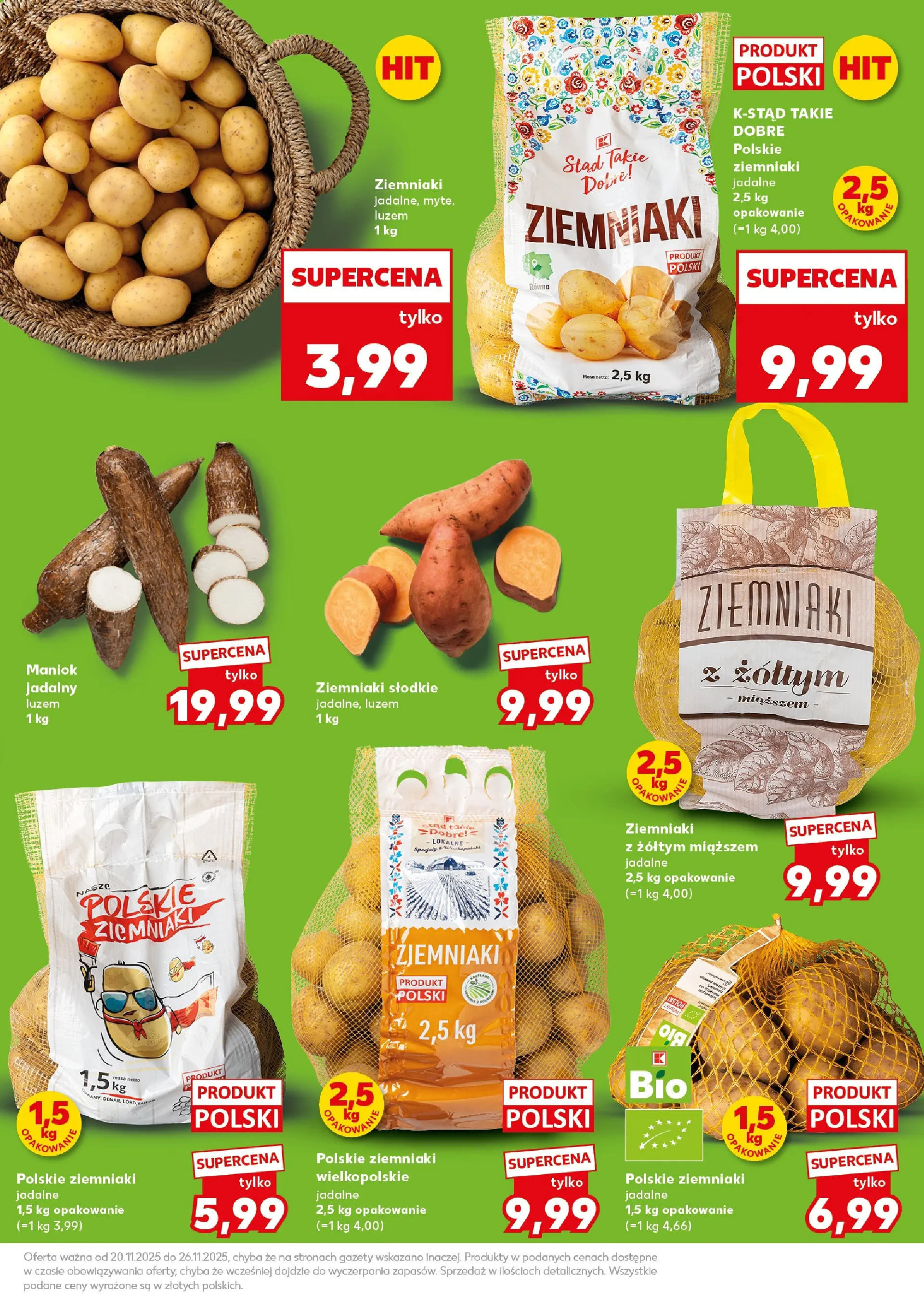 Kaufland gazetka - Super Sobota od 22.11.2025 - od jutra PDF | Strona: 9 | Produkty: Ziemniaki