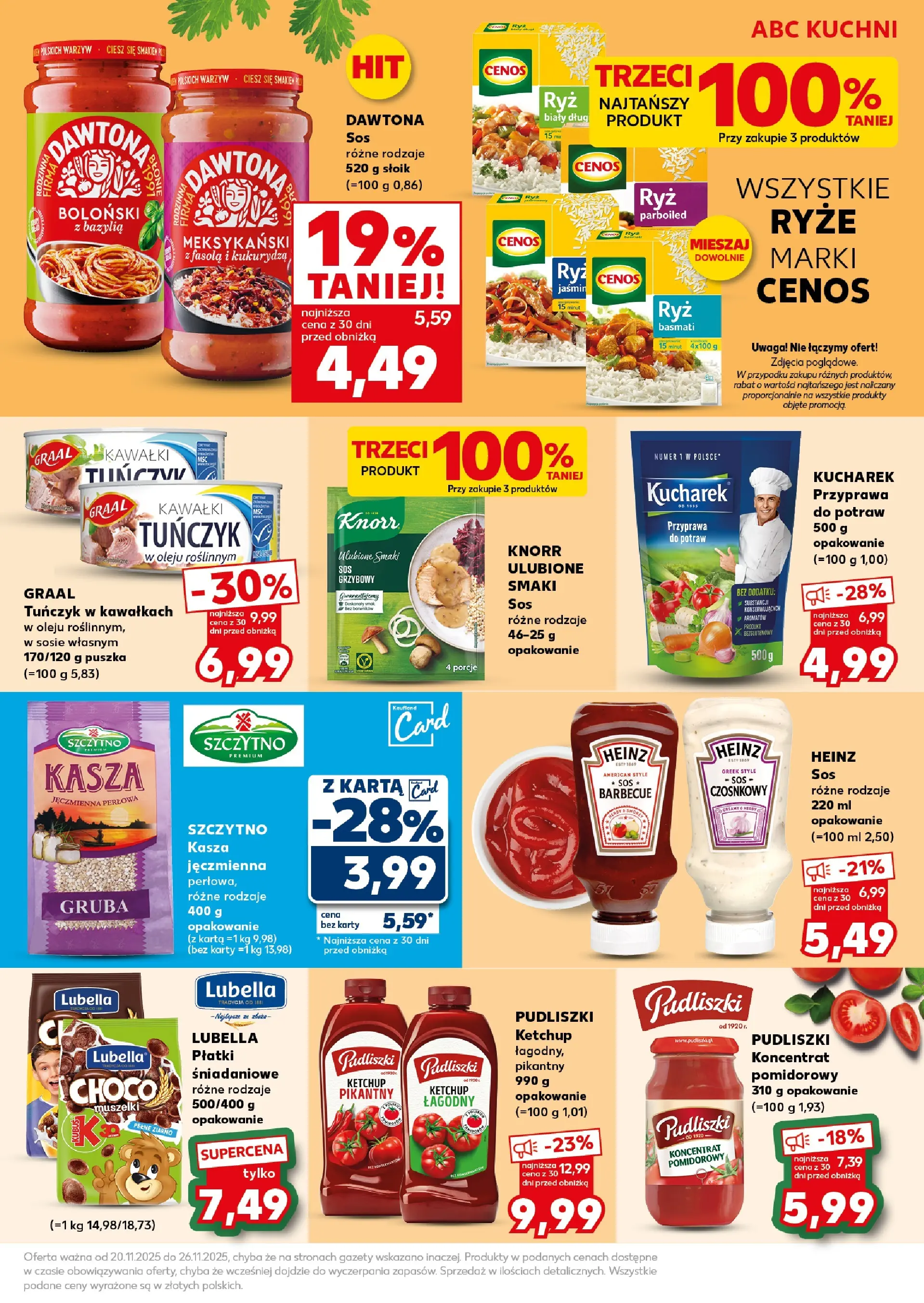 Kaufland gazetka - Super Sobota od 22.11.2025 - od jutra PDF | Strona: 21 | Produkty: Ketchup, Kasza jęczmienna, Kukurydza, Sos