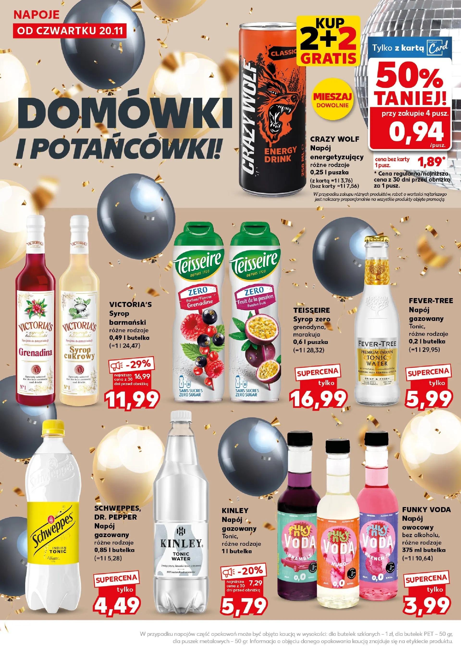 Kaufland gazetka - Super Sobota od 22.11.2025 - od jutra PDF | Strona: 24 | Produkty: Karta, Syrop, Napoje, Grenadina