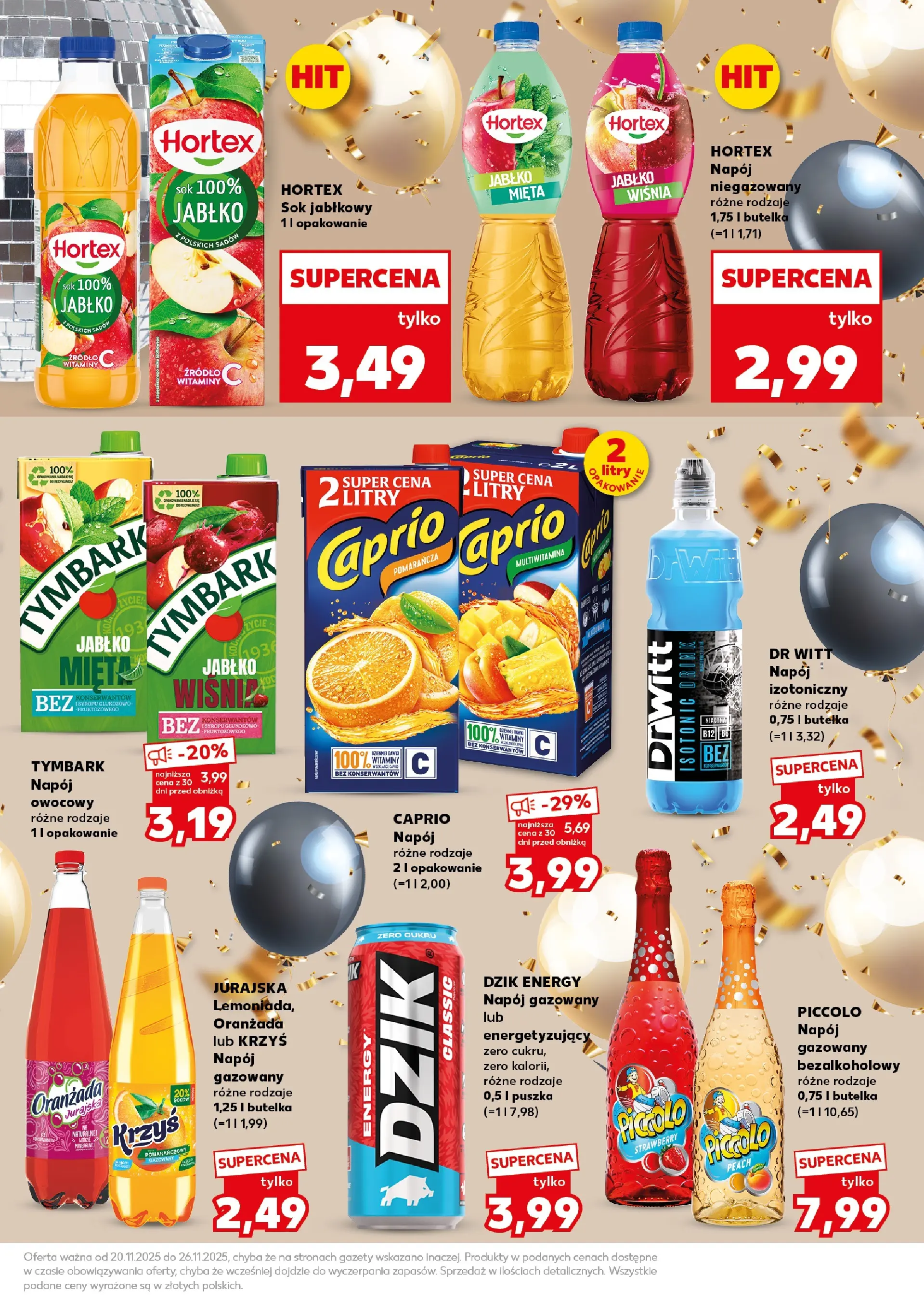 Kaufland gazetka - Super Sobota od 22.11.2025 - od jutra PDF | Strona: 25 | Produkty: Sok jabłkowy, Mięta, Sok