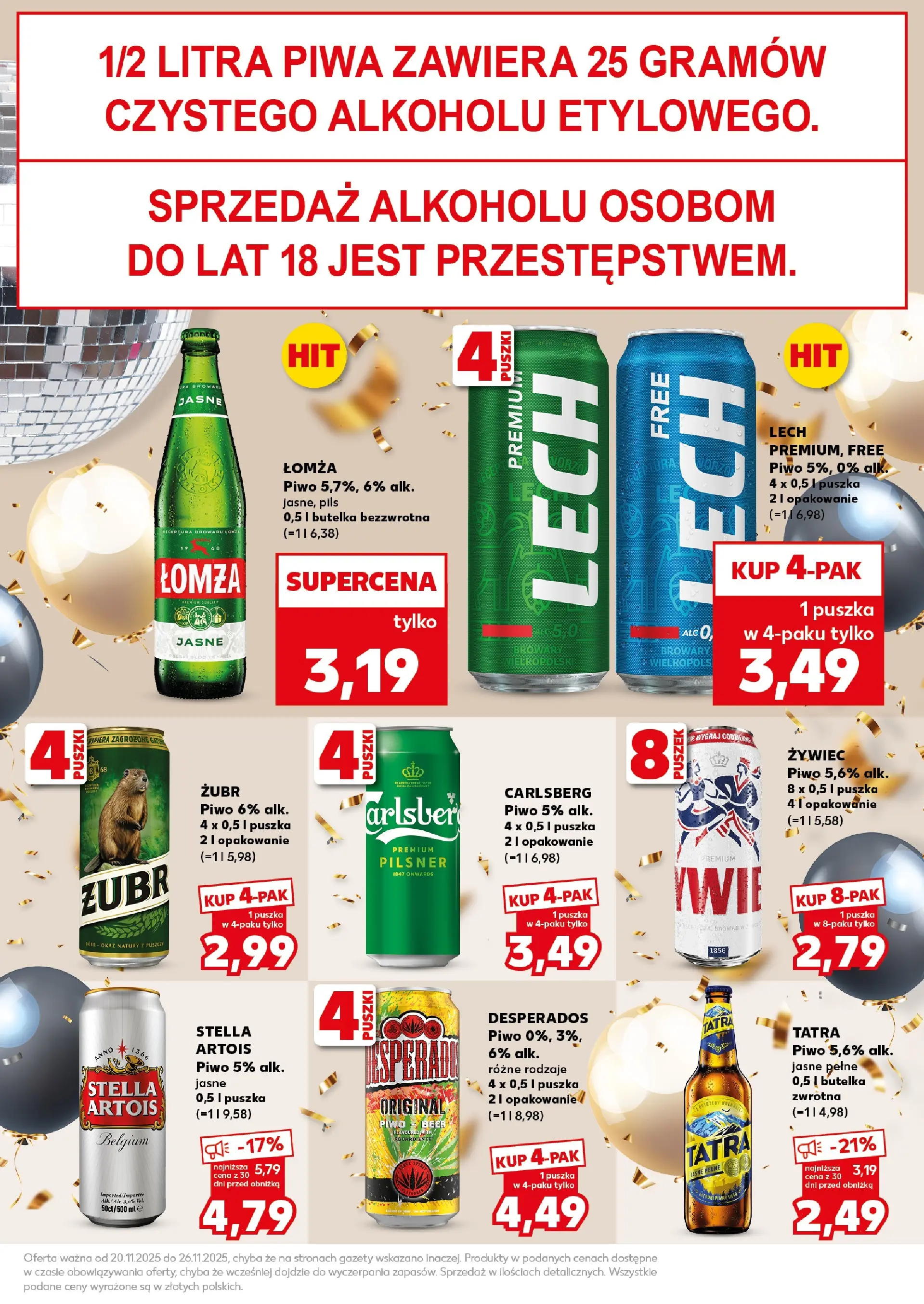 Kaufland gazetka - Super Sobota od 22.11.2025 - od jutra PDF | Strona: 27 | Produkty: Piwo