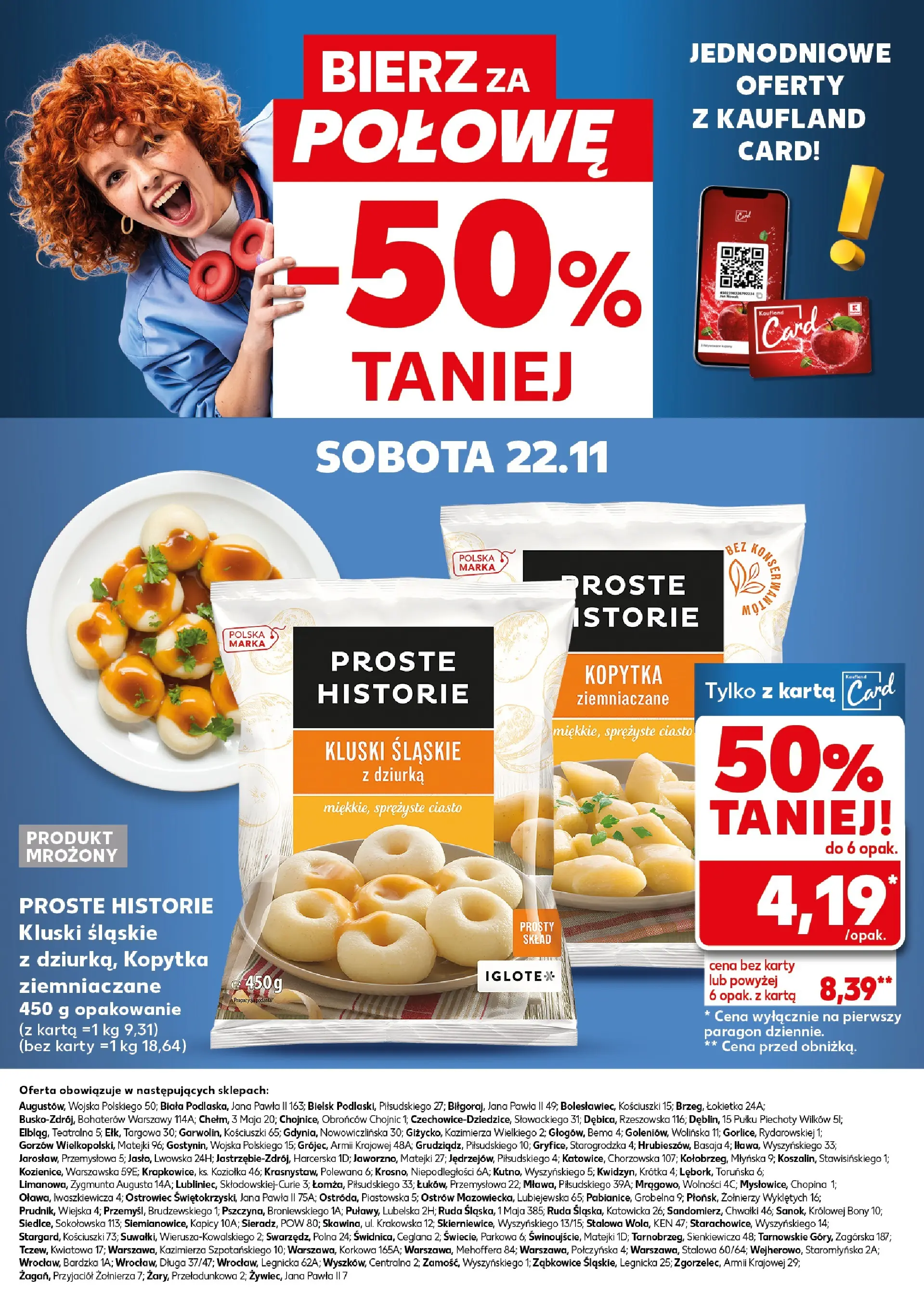 Kaufland gazetka - Super Sobota od 22.11.2025 - od jutra PDF | Strona: 30 | Produkty: Karta, Ciasto, Kluski śląskie, Kopytka
