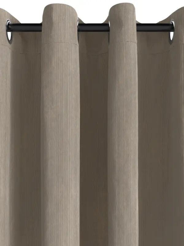 JYSK Завеса TOTAK 1x140x300 кадифе цвят тъмен пясък