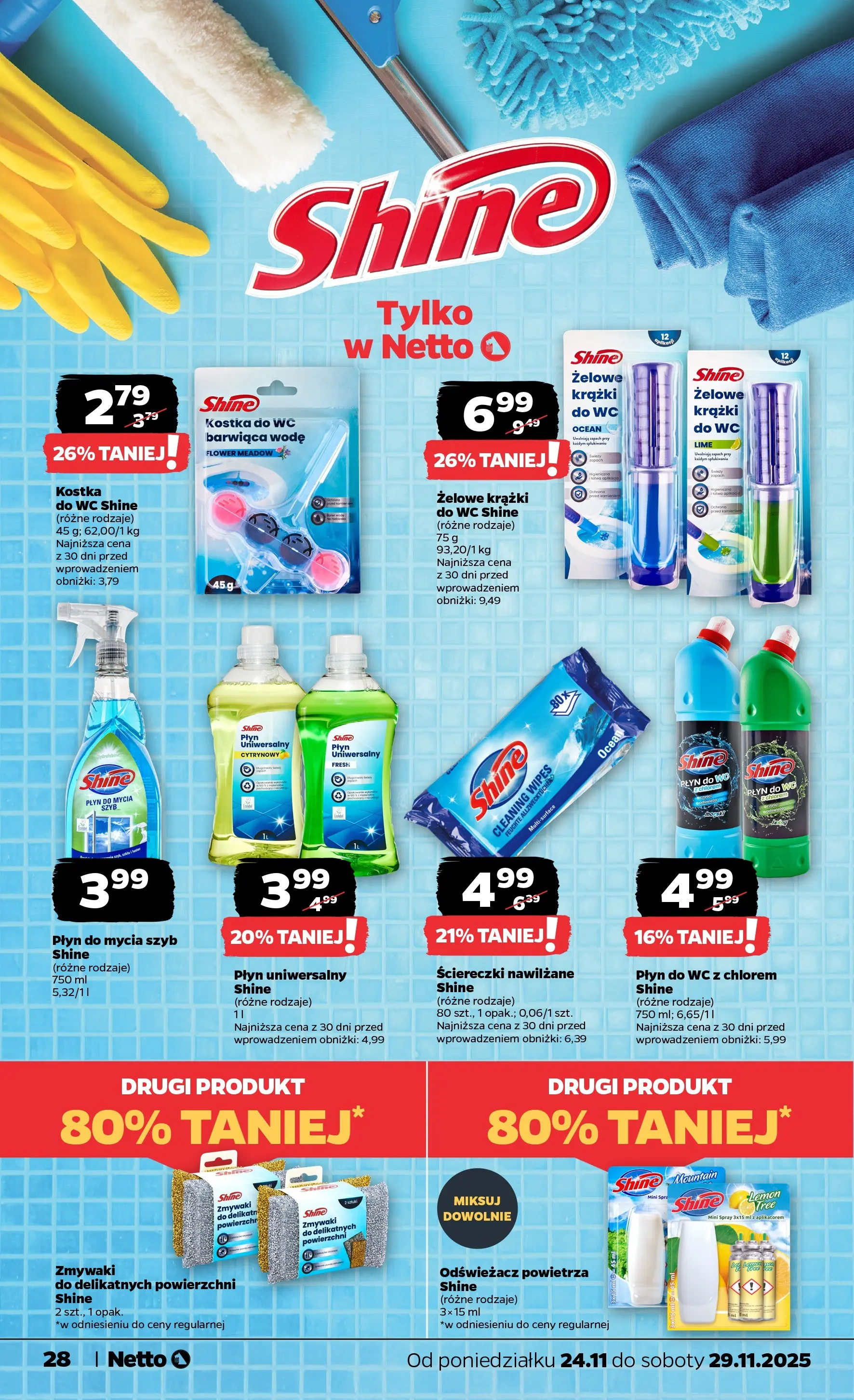 Netto - NETTO T48A ważne do 29.11 od 23.11.2025 - Aktualne promocje | Strona: 28 | Produkty: Odświeżacz, Płyn do mycia szyb, Odświeżacz powietrza, Zapach