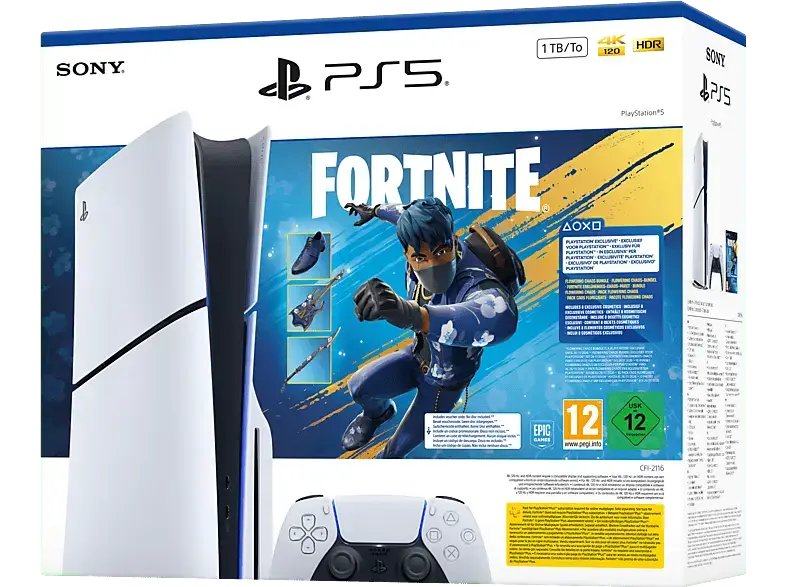 Sony PlayStation®5 1TB - Fortnite Erblühendes-Chaos-Bundle; PlayStation 5 mit Disc laufwerk----Spielekonsole