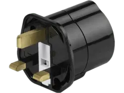 Vivanco 28699 Reisestecker, Schuko Buchse - GB; Reisestecker