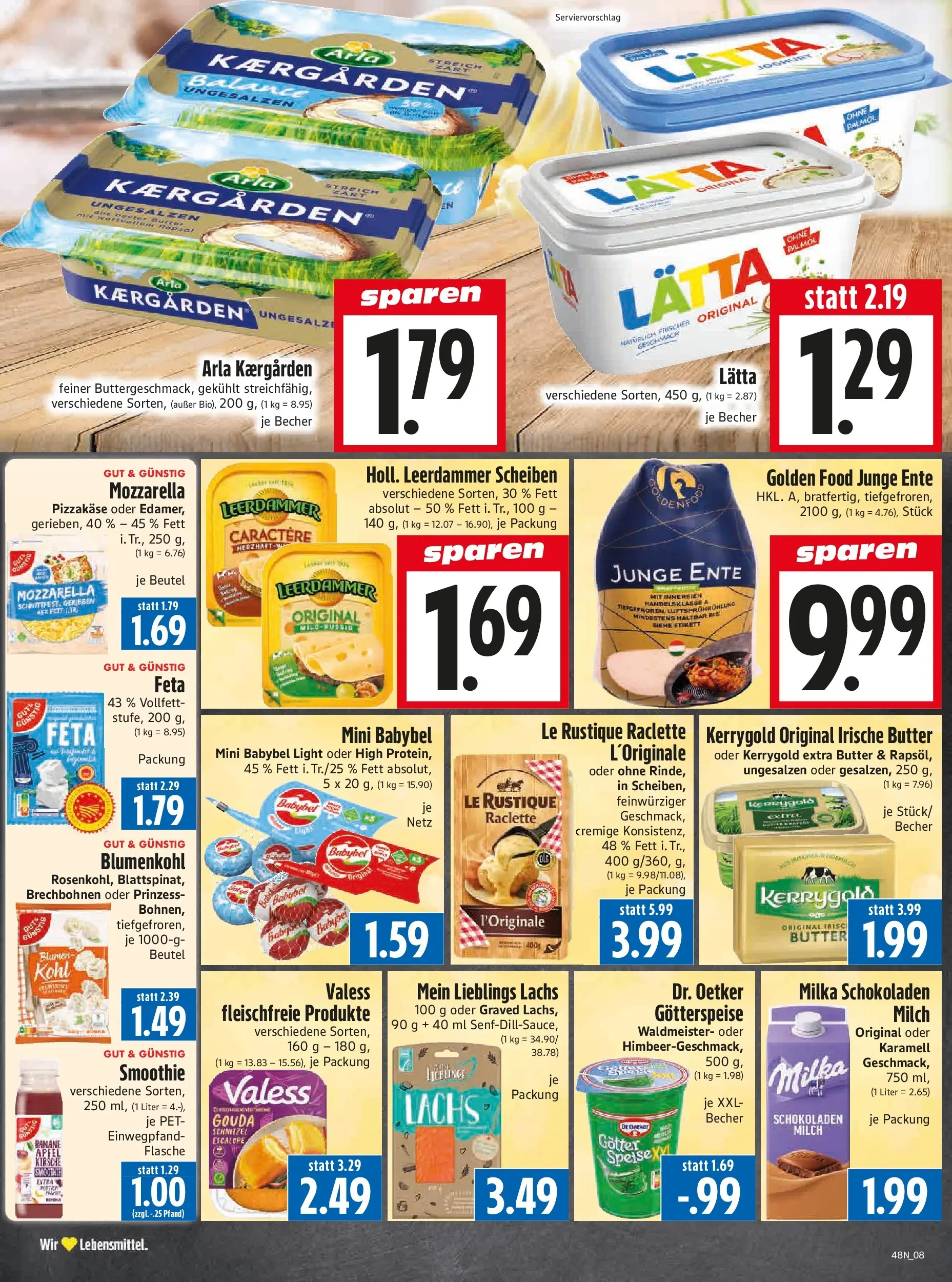 Entdecke - Edeka Hahner: Wochenangebote (ab 23.11.2025) zum Blättern | Seite: 10 | Produkte: Gouda, Äpfel, Milka, Raclette
