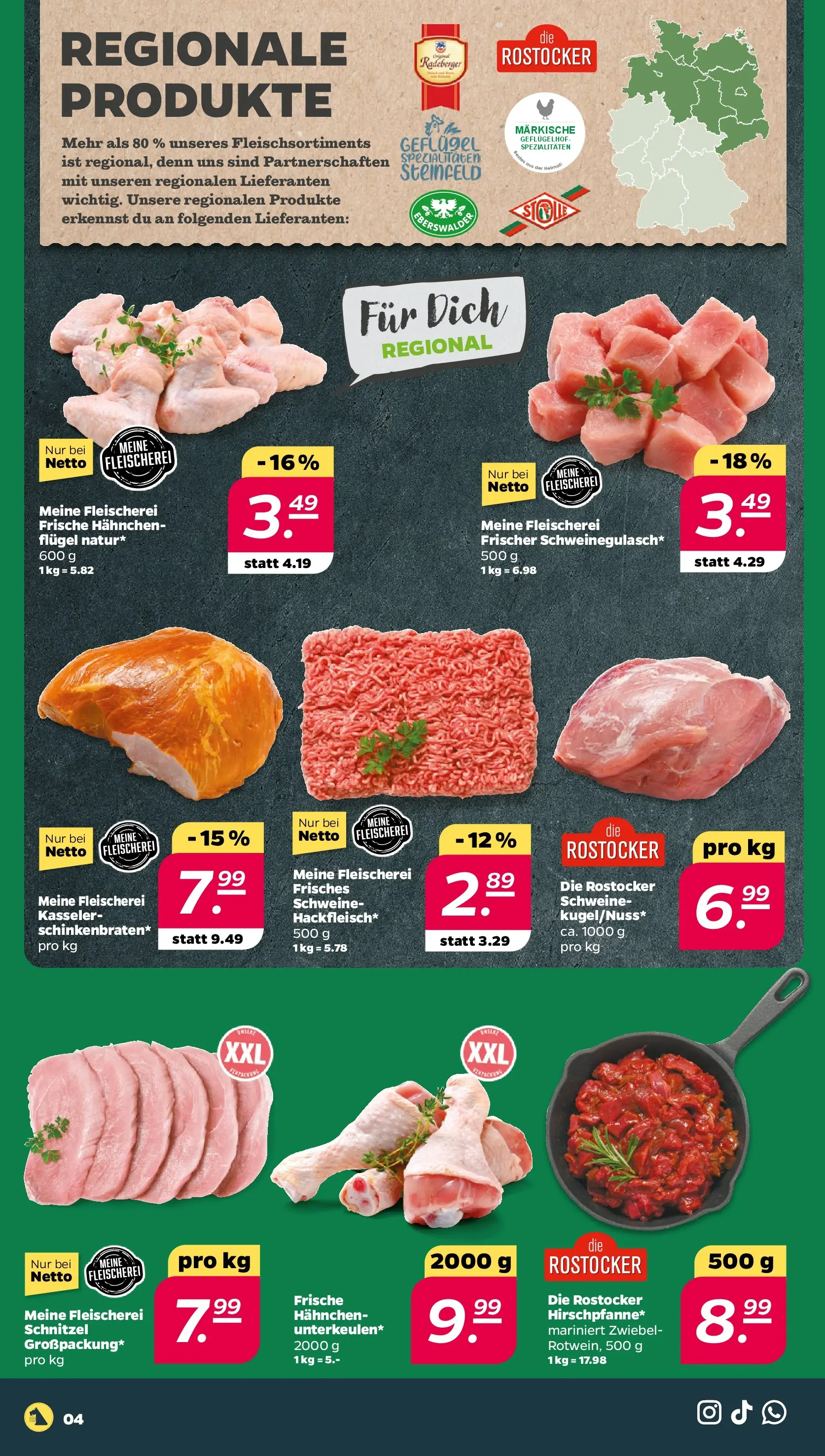 Netto - Netto APS : Wochenangebote ab 30.11.2025 → Angebote nächste Woche | Seite: 4 | Produkte: Hahnchen, Schnitzel