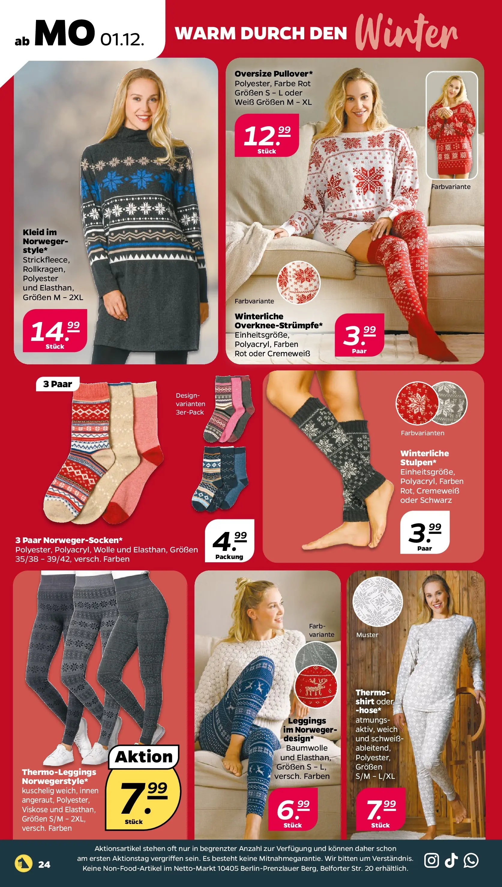 Netto - Netto APS : Wochenangebote ab 30.11.2025 → Angebote nächste Woche | Seite: 26 | Produkte: Shirt, Leggings, Kleid