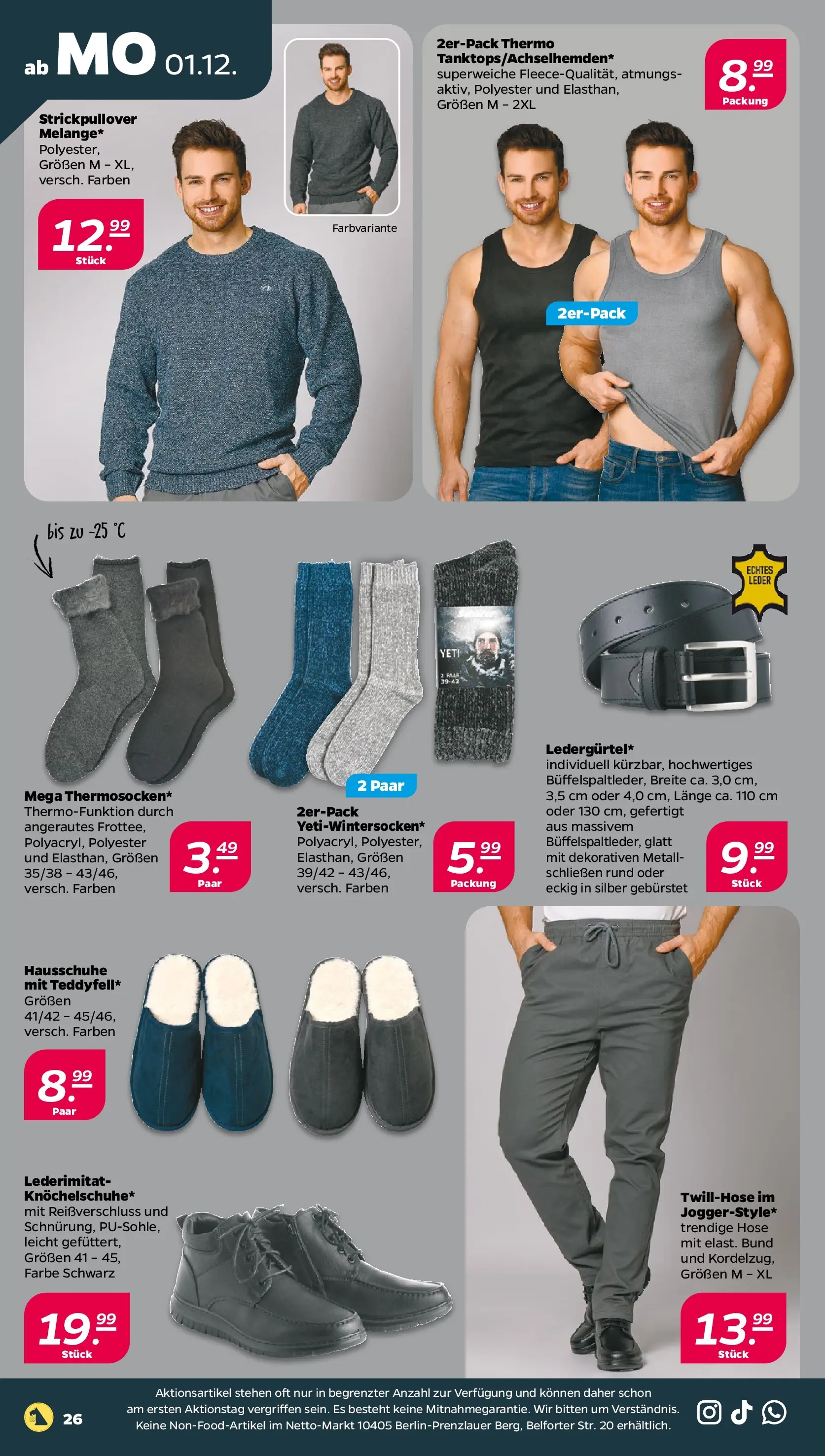 Netto - Netto APS : Wochenangebote ab 30.11.2025 → Angebote nächste Woche | Seite: 28 | Produkte: Hose, Hausschuhe