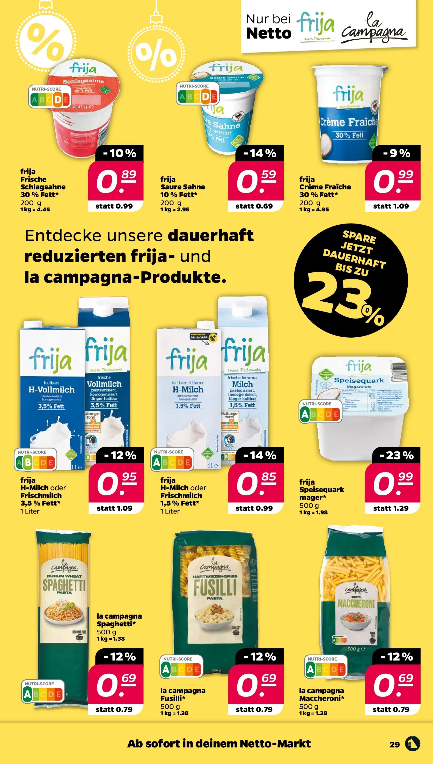 Netto - Netto APS : Wochenangebote ab 30.11.2025 → Angebote nächste Woche | Seite: 31 | Produkte: Milch, Creme, Sahne, Speisequark