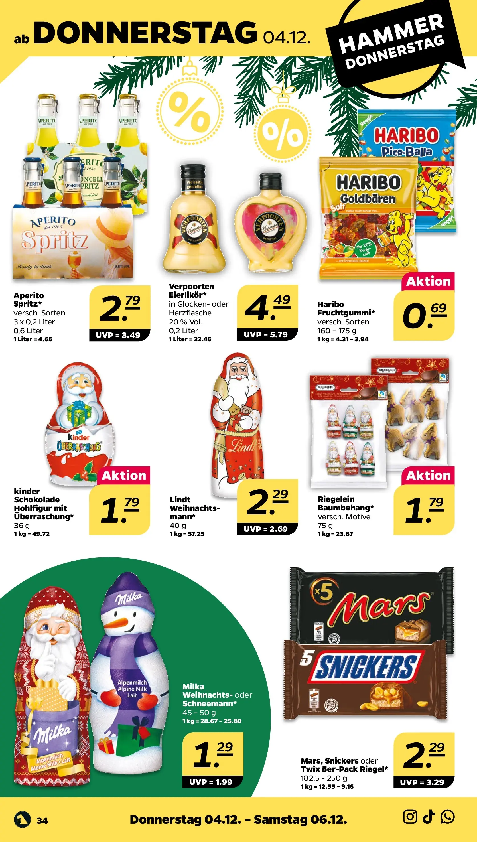 Netto - Netto APS : Wochenangebote ab 30.11.2025 → Angebote nächste Woche | Seite: 36 | Produkte: Schokolade, Mars, Twix, Lindt