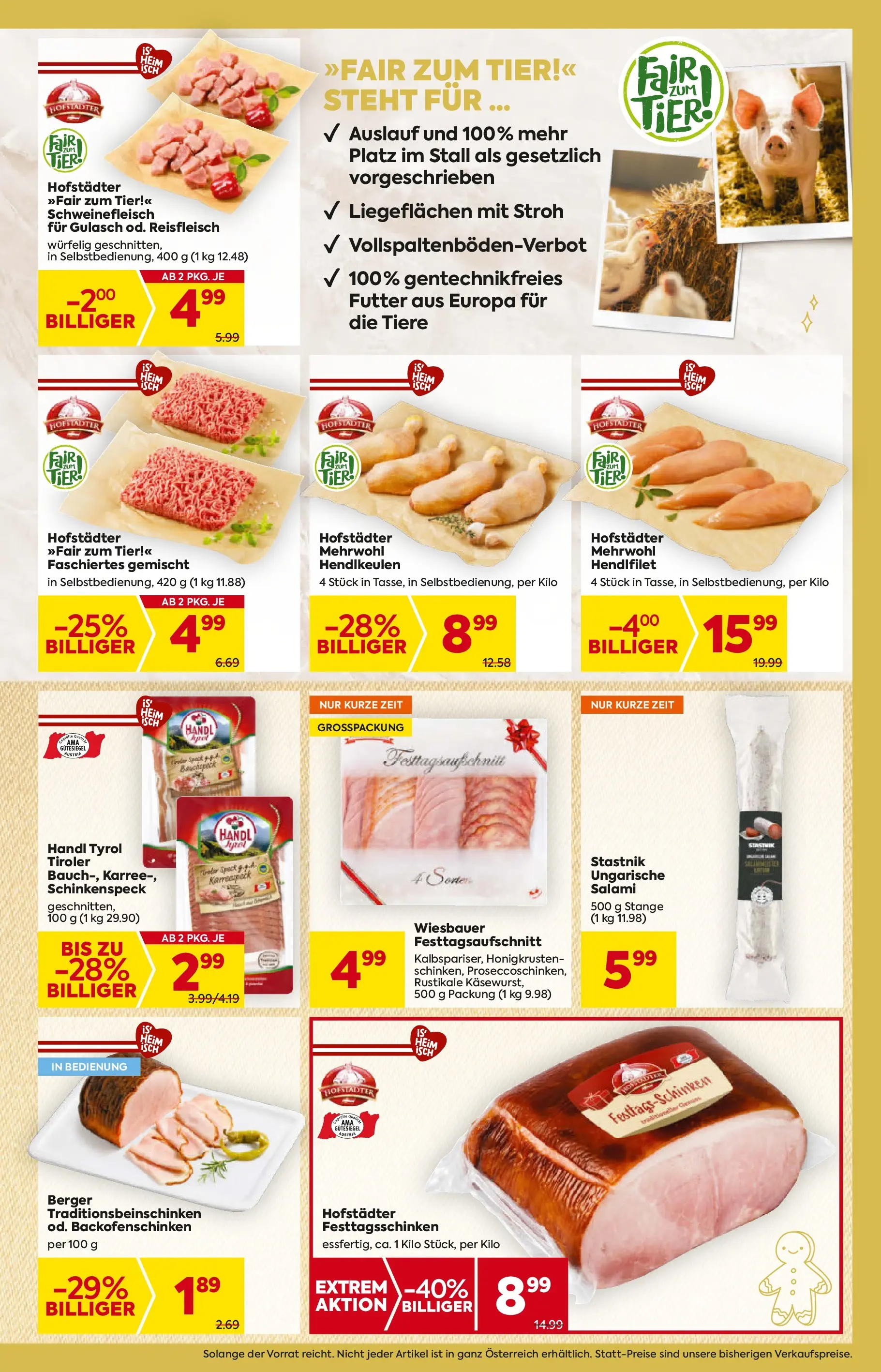 Billa - BILLA: Flugblatt gültig bei BILLA & BILLA PLUS ab 26.11.2025 - Angebote, Prospekt | Seite: 9 | Produkte: Salami, Schweinefleisch