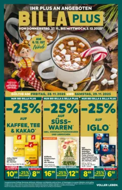 Billa Plus Flugblatt - Burgenland ab 27.11.2025 gültig