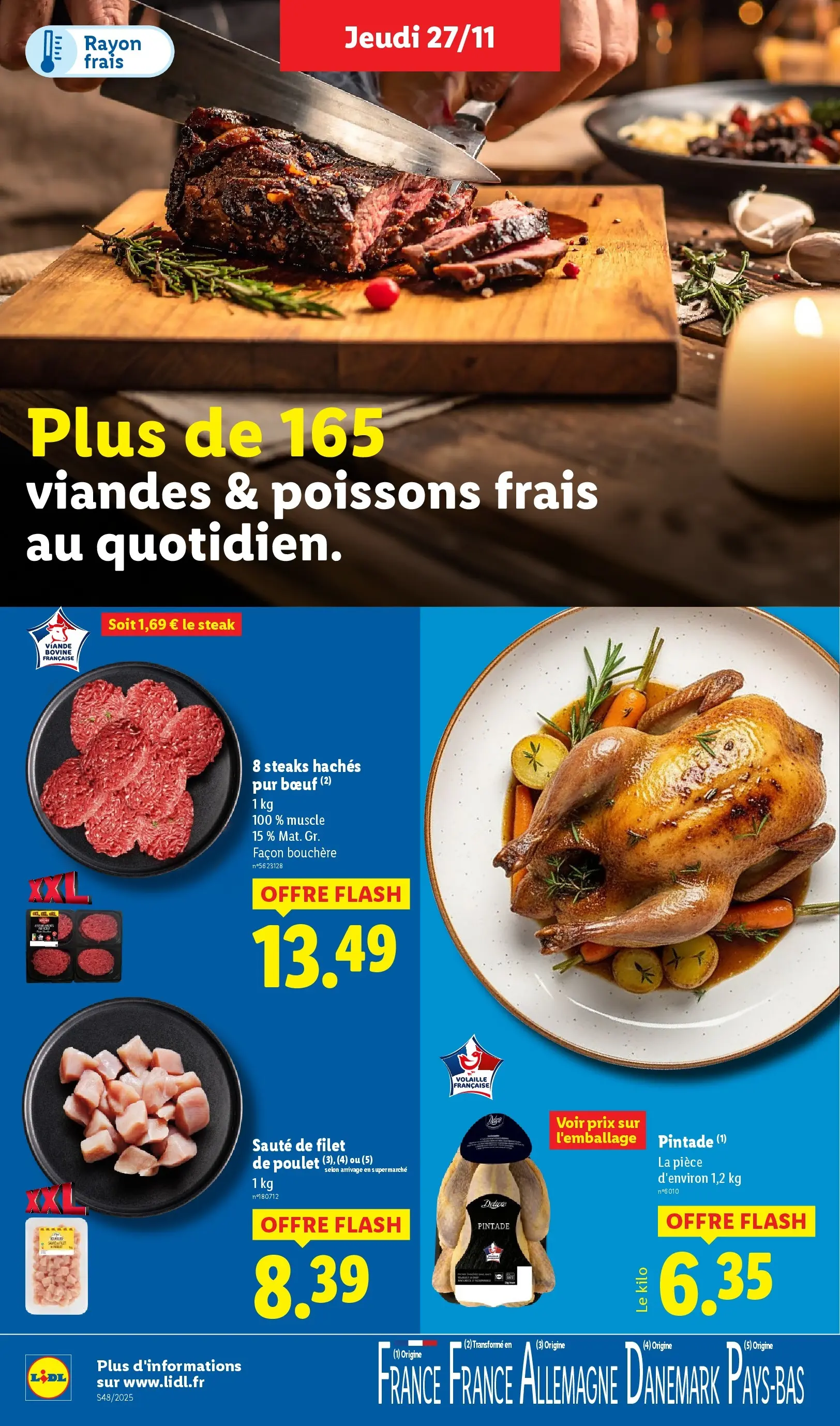 Catalogue LIDL du 26/11/2025 | Promo prospectus en ligne | Page: 6 | Produits: Volaille, Pintade, Viande, Viande bovine