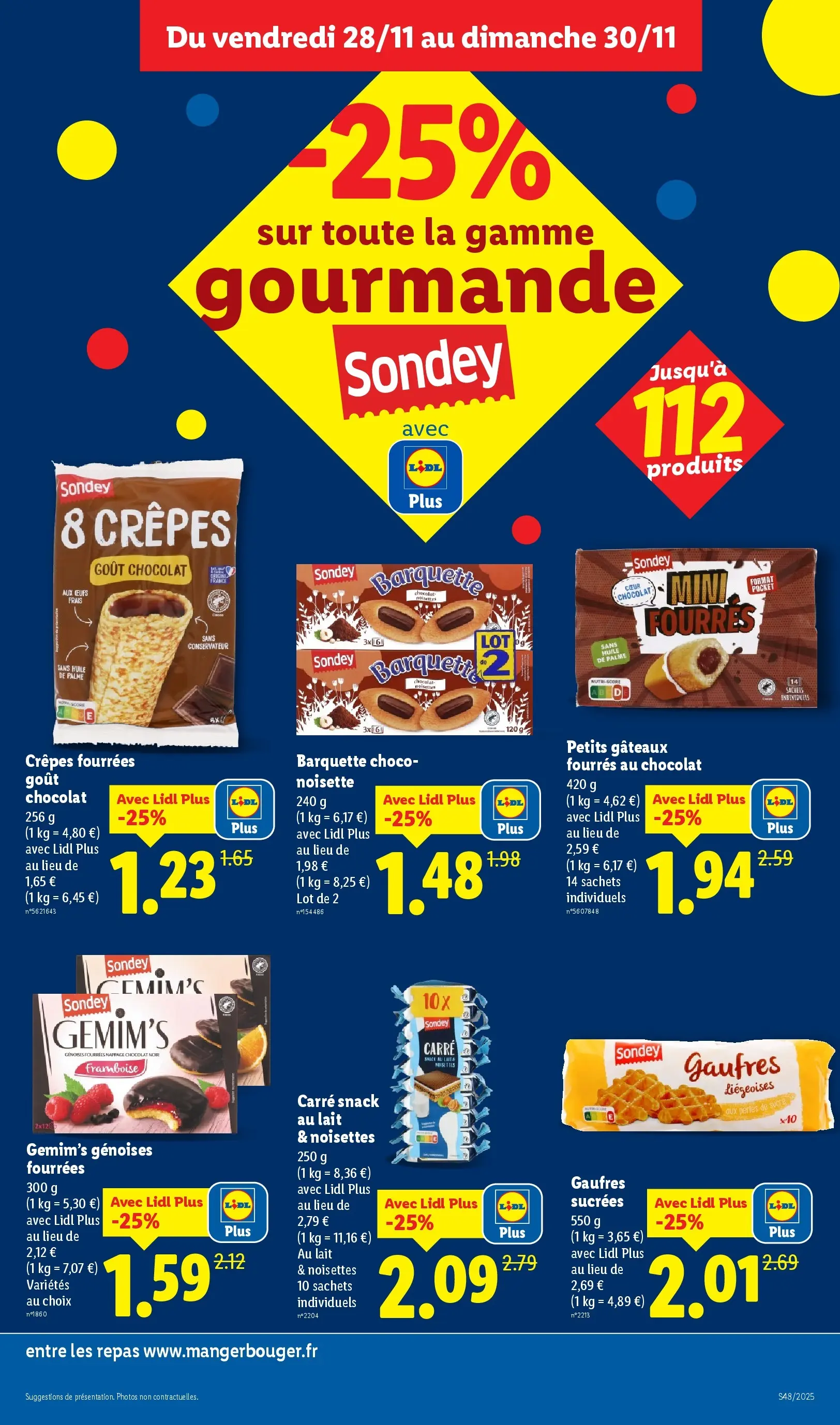 Catalogue LIDL du 26/11/2025 | Promo prospectus en ligne | Page: 9 | Produits: Framboise, Noisettes, Lait, Chocolat